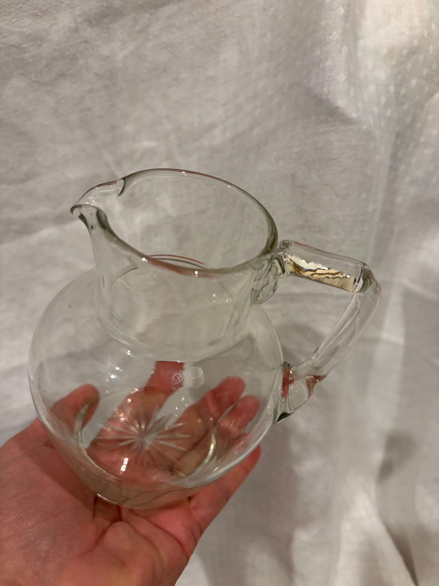 ANTIQUE GLASS JUG