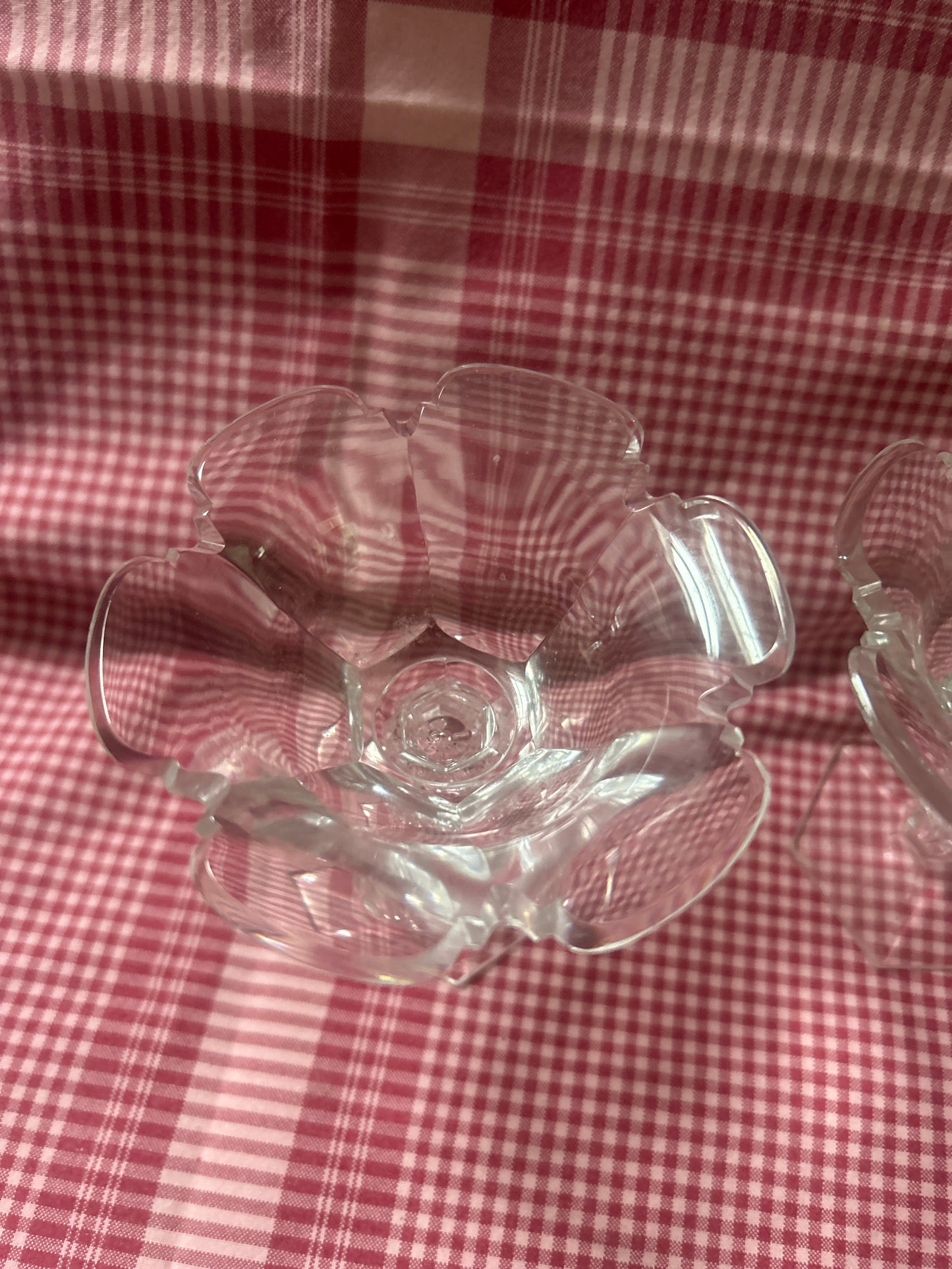 GLASS SALT CELLARS