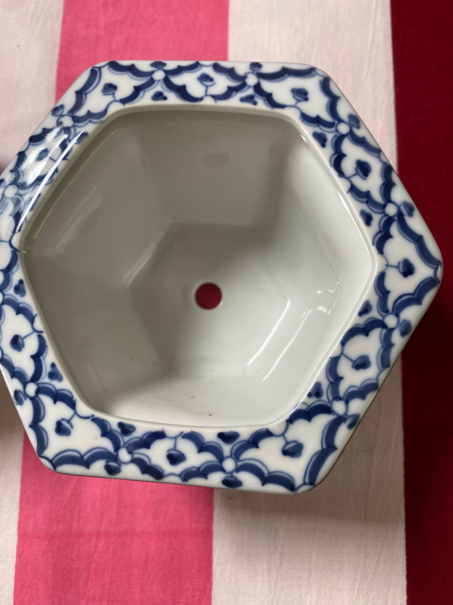 BLUE AND WHITE POTS