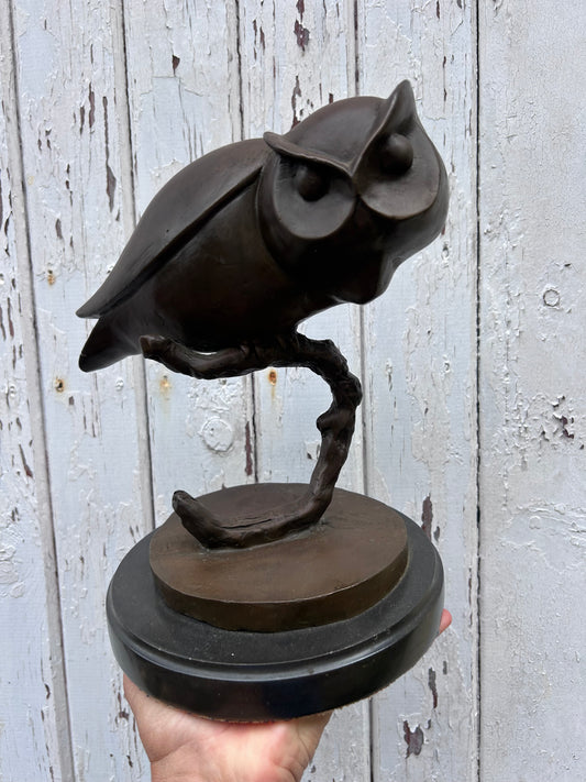 ART DECO OWL SCULPTURE