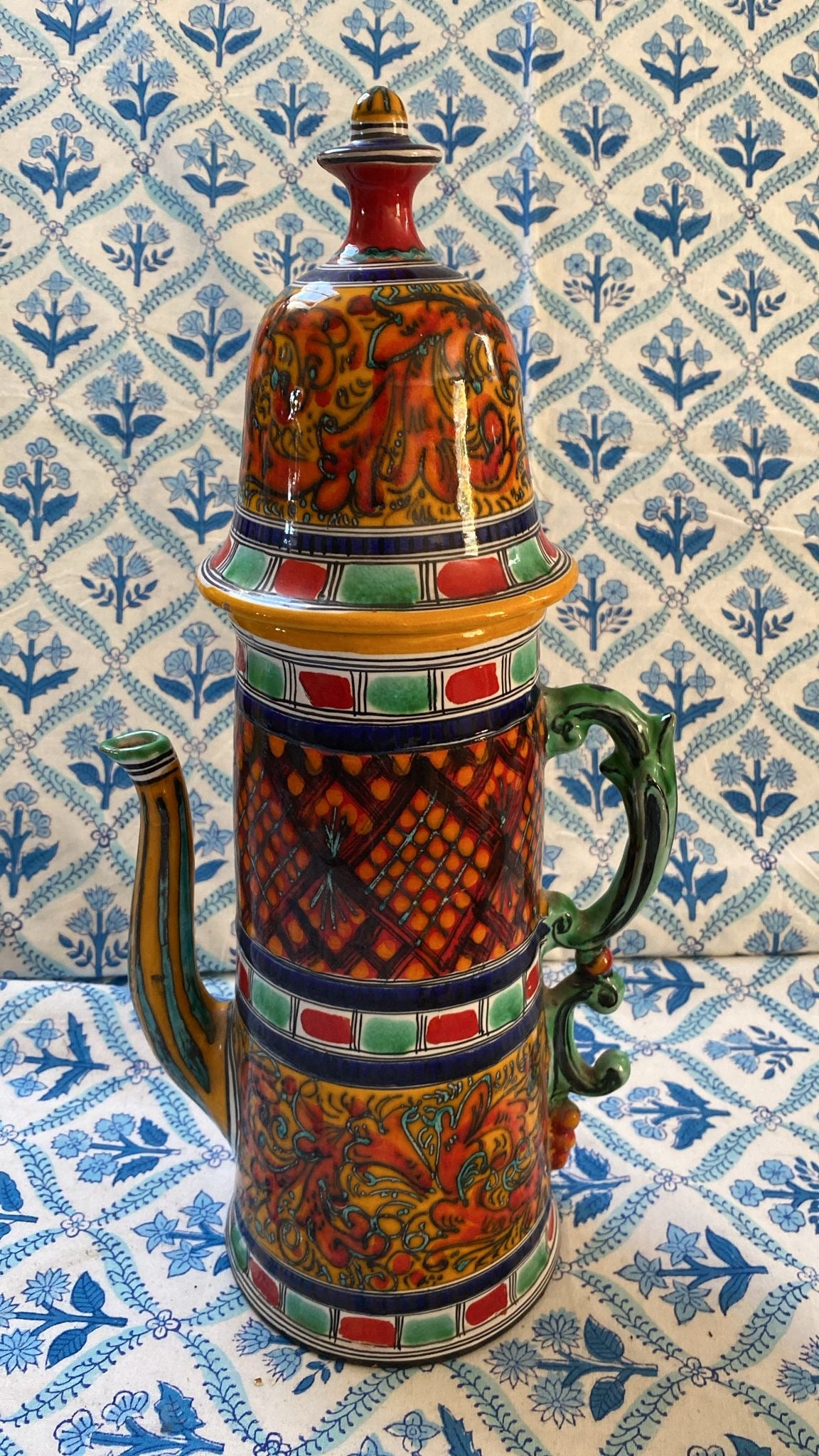 HANDPAINTED COFFEE POT
