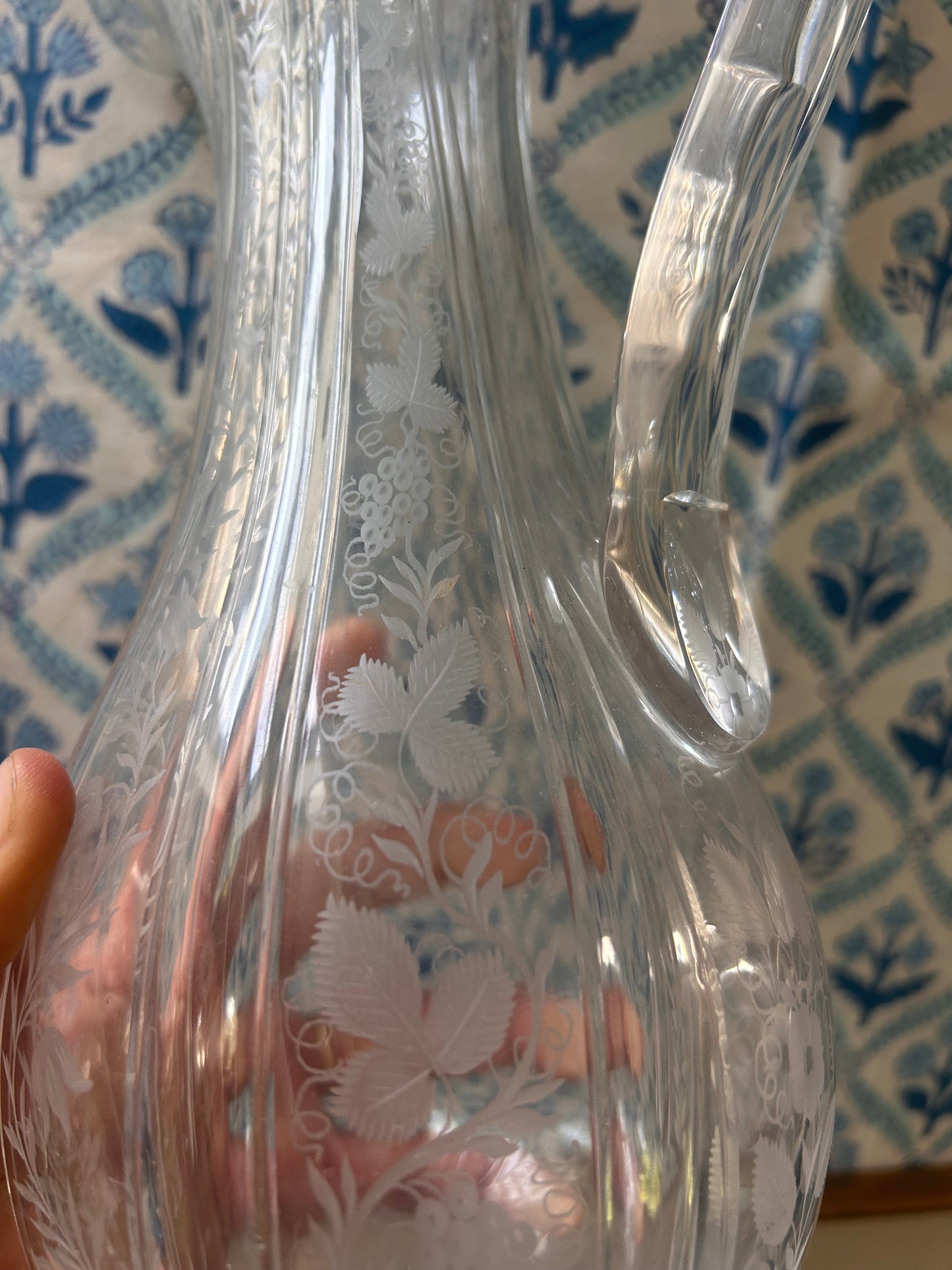 ANTIQUE GLASS JUG