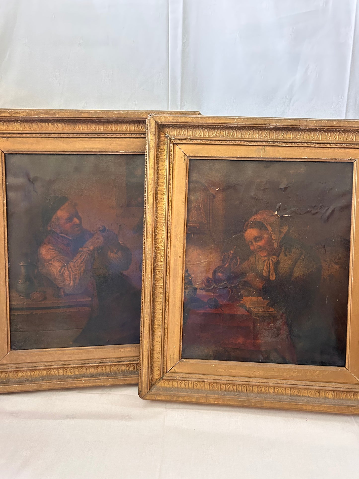 PAIR OF OIL PAINTINGS