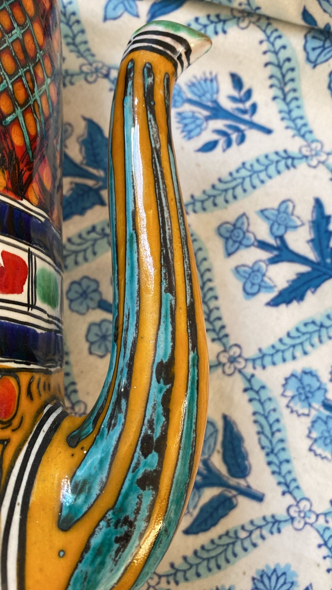 HANDPAINTED COFFEE POT