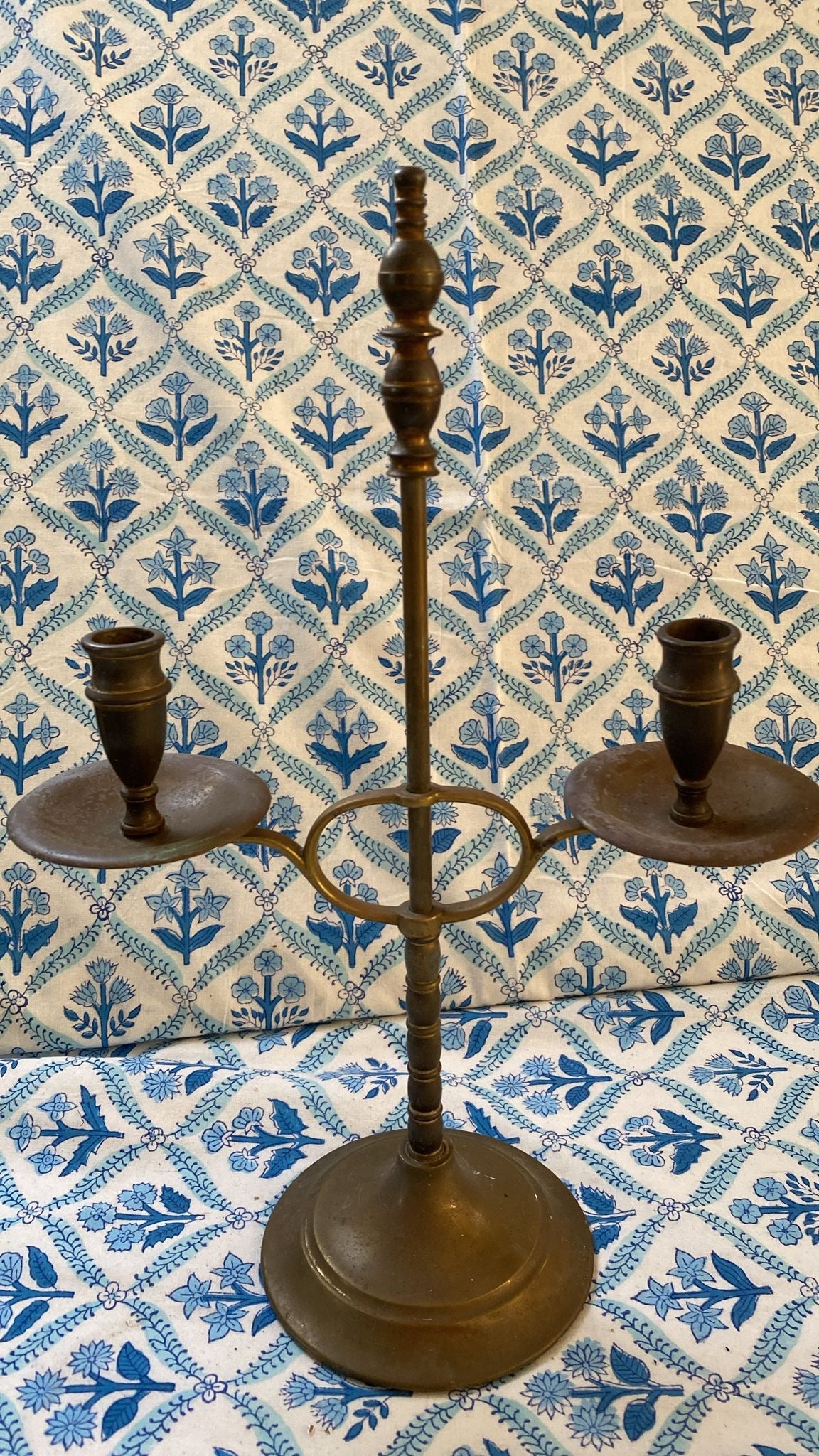DOUBLE BRASS CANDLESTICK