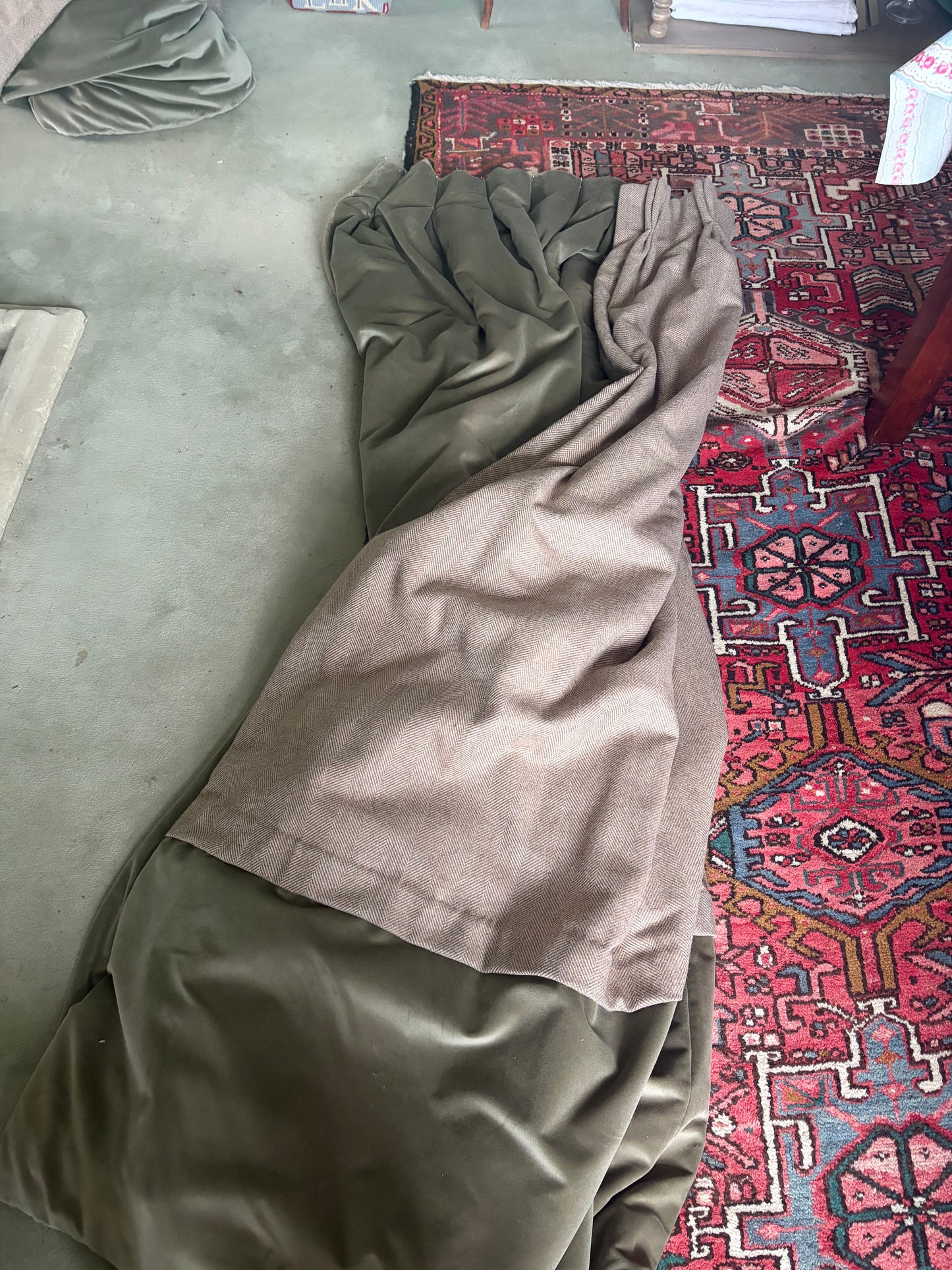 VELVET AND TWEED CURTAINS