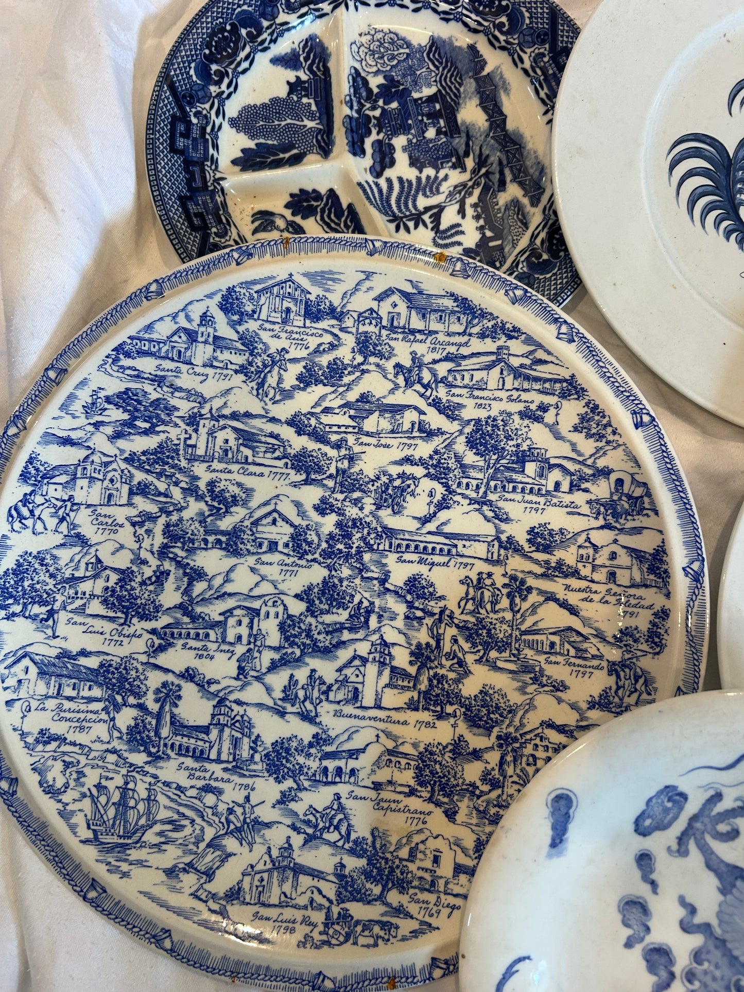 BLUE AND WHITE PLATES
