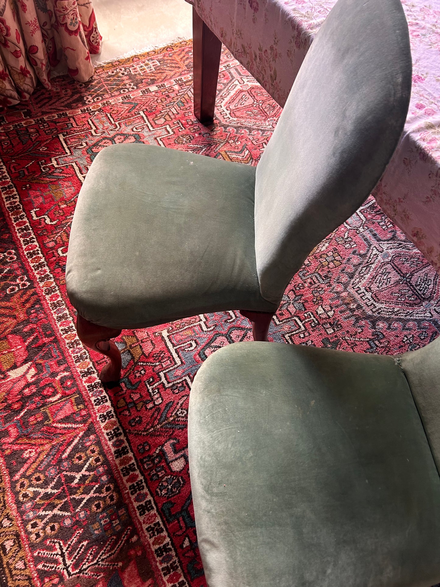 6 QUEEN ANNE CHAIRS