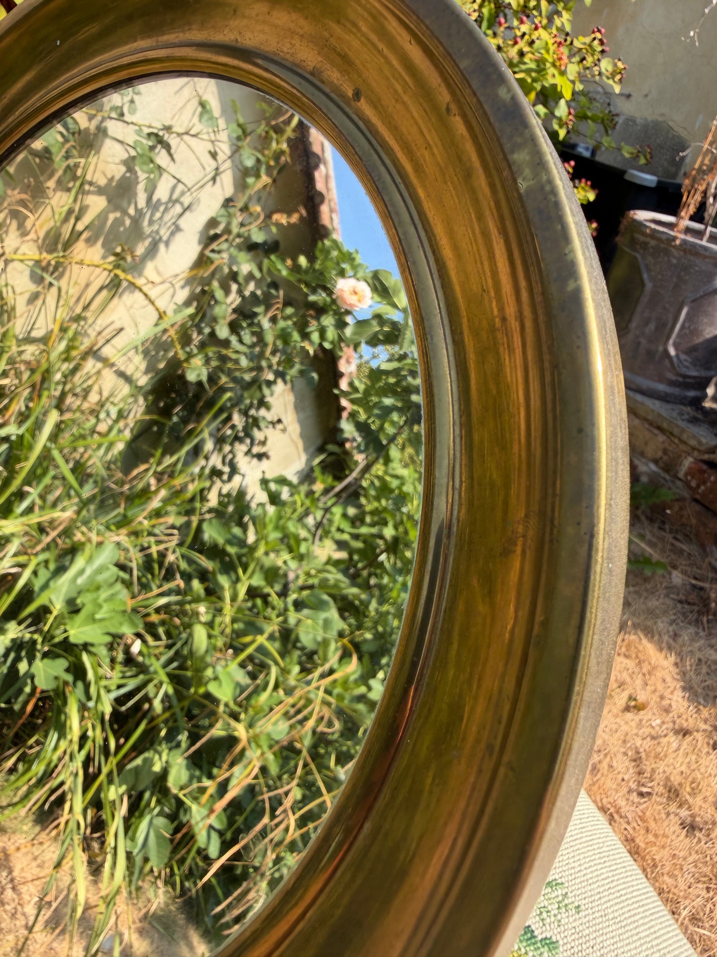 BRASS MIRROR