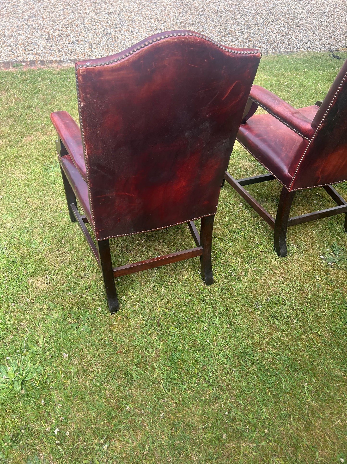 GEORGE SMITH LEATHER CHAIRS