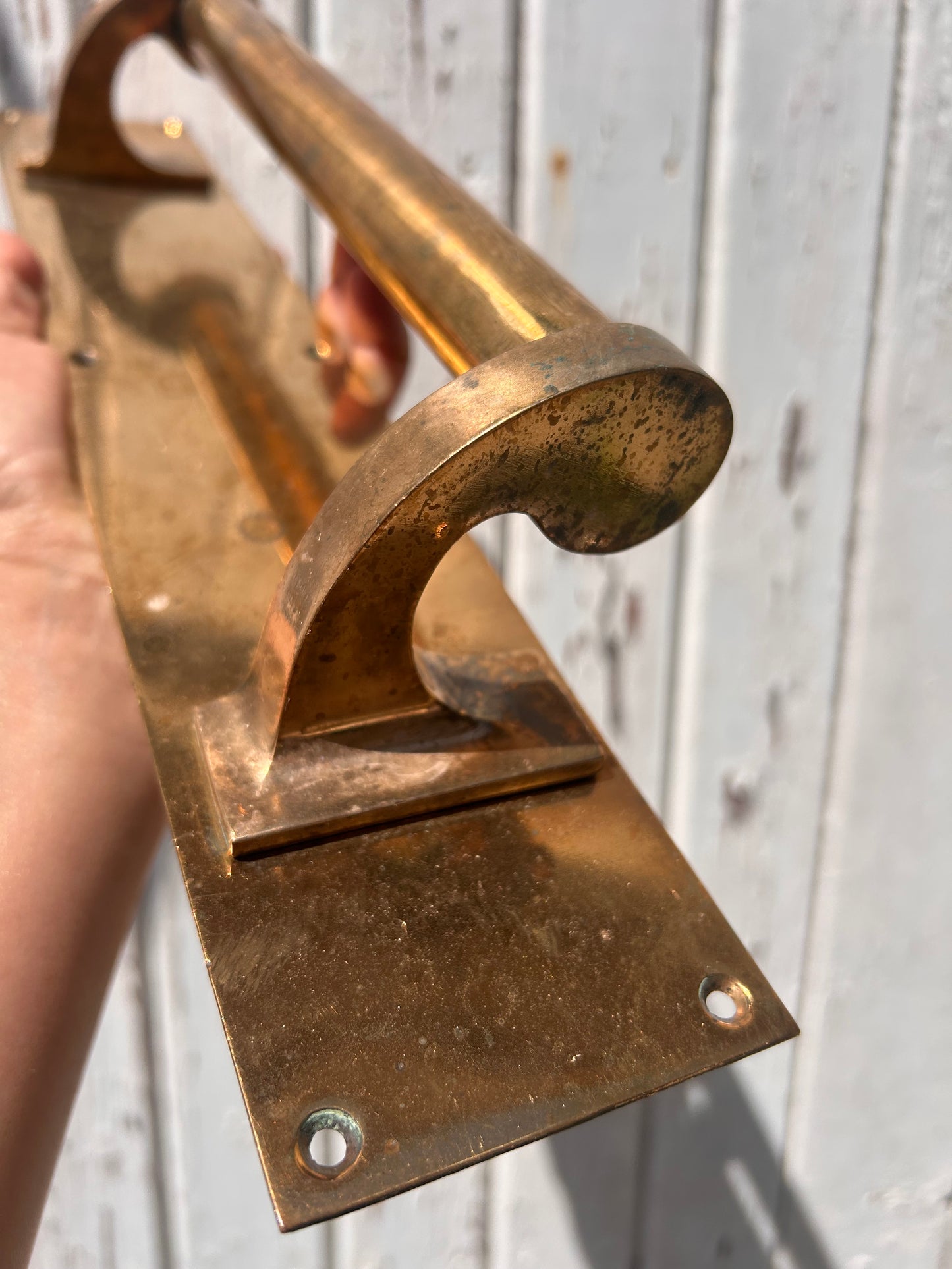 VINTAGE BRASS PULL HANDLE