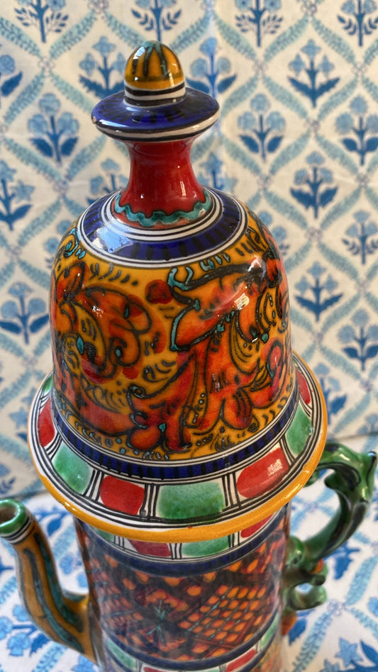 HANDPAINTED COFFEE POT