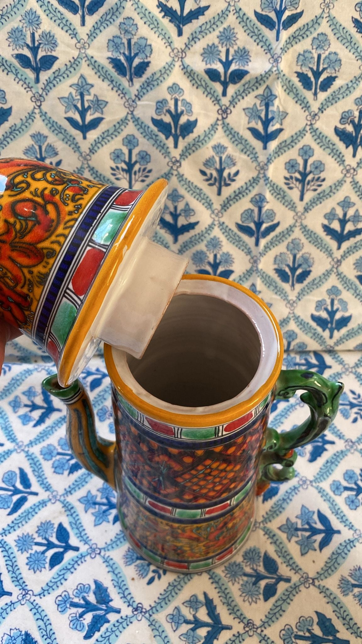 HANDPAINTED COFFEE POT