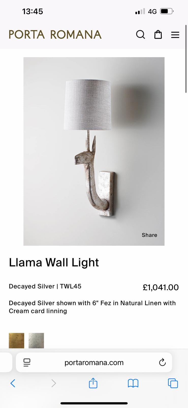 PORTA ROMANA WALL LAMPS
