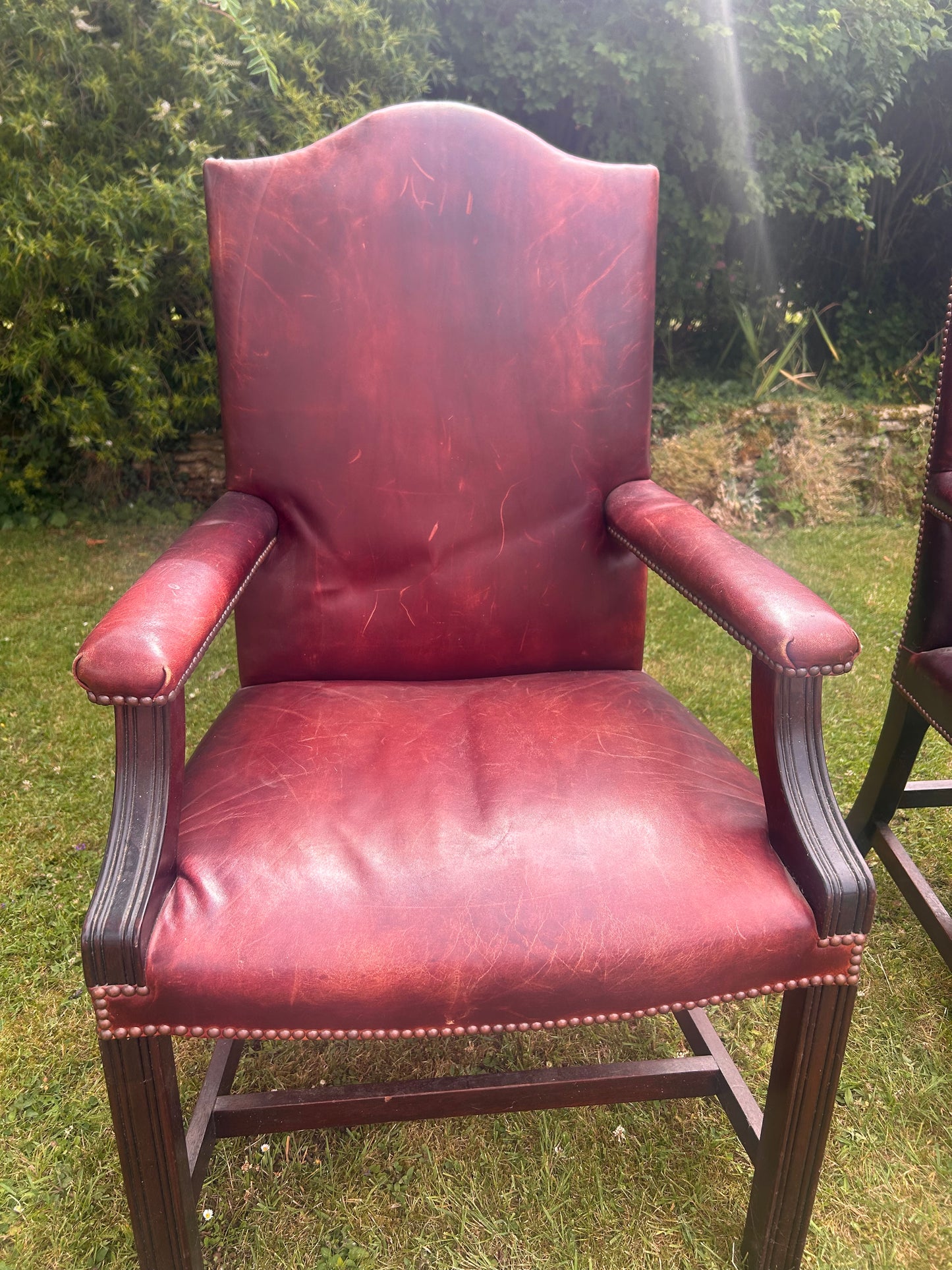 GEORGE SMITH LEATHER CHAIRS