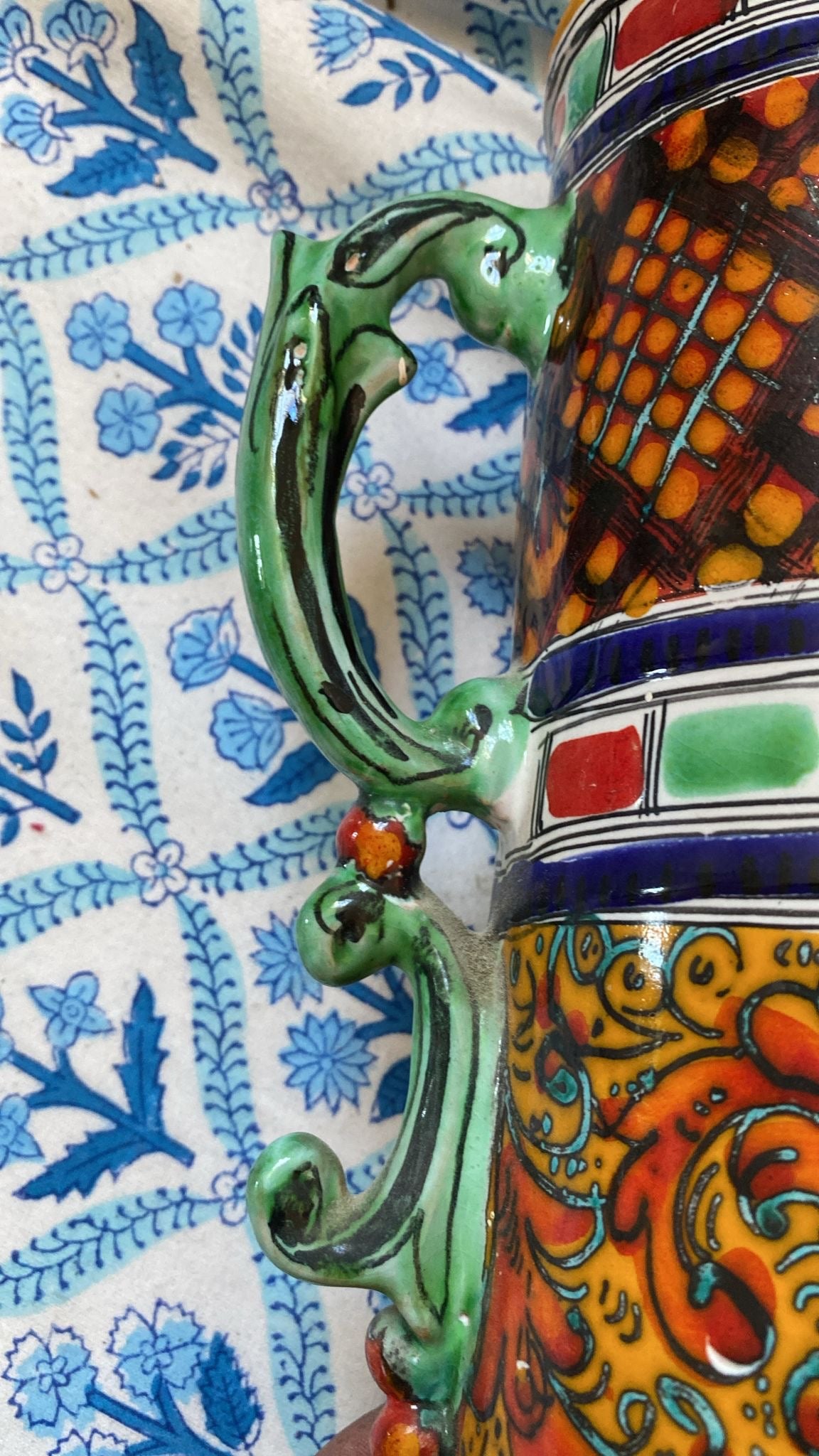 HANDPAINTED COFFEE POT