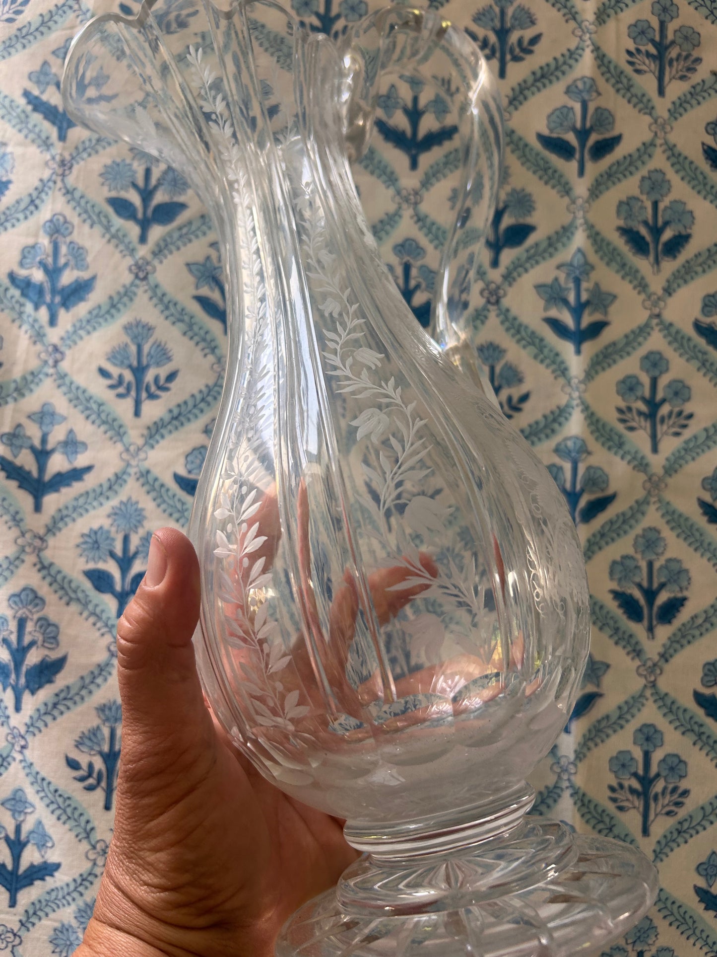 ANTIQUE GLASS JUG