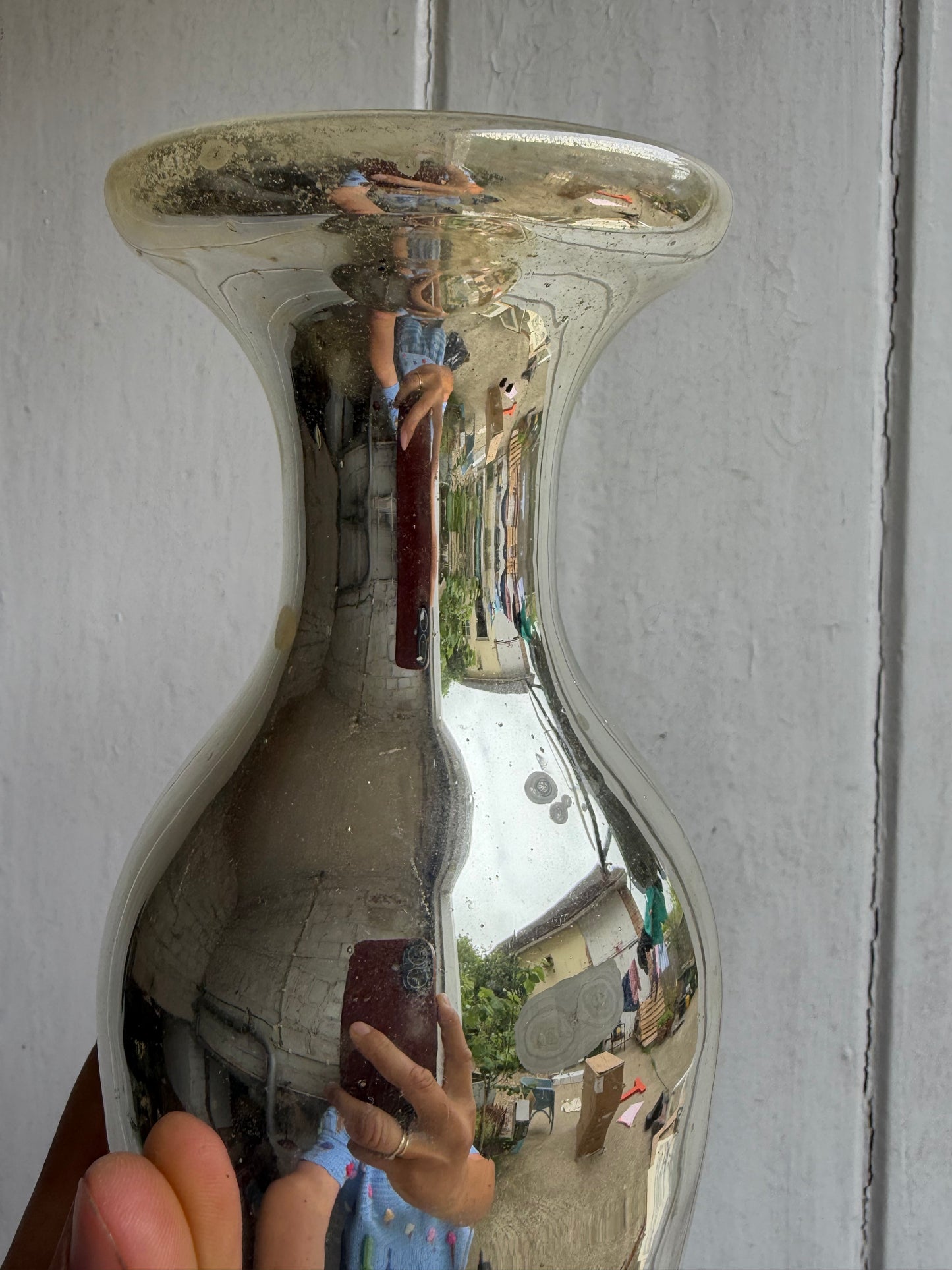 MIRROR GLASS VASE