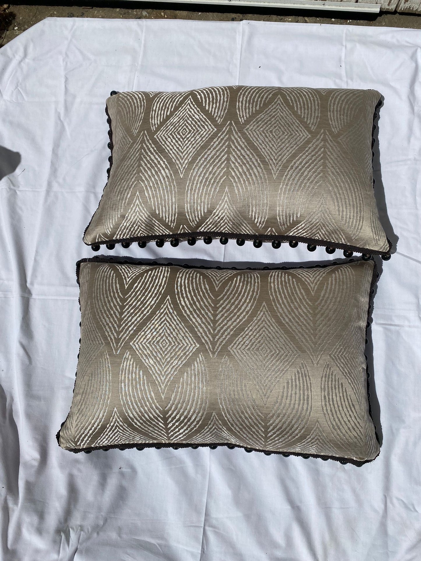 SILK FEATHER PADDED CUSHIONS