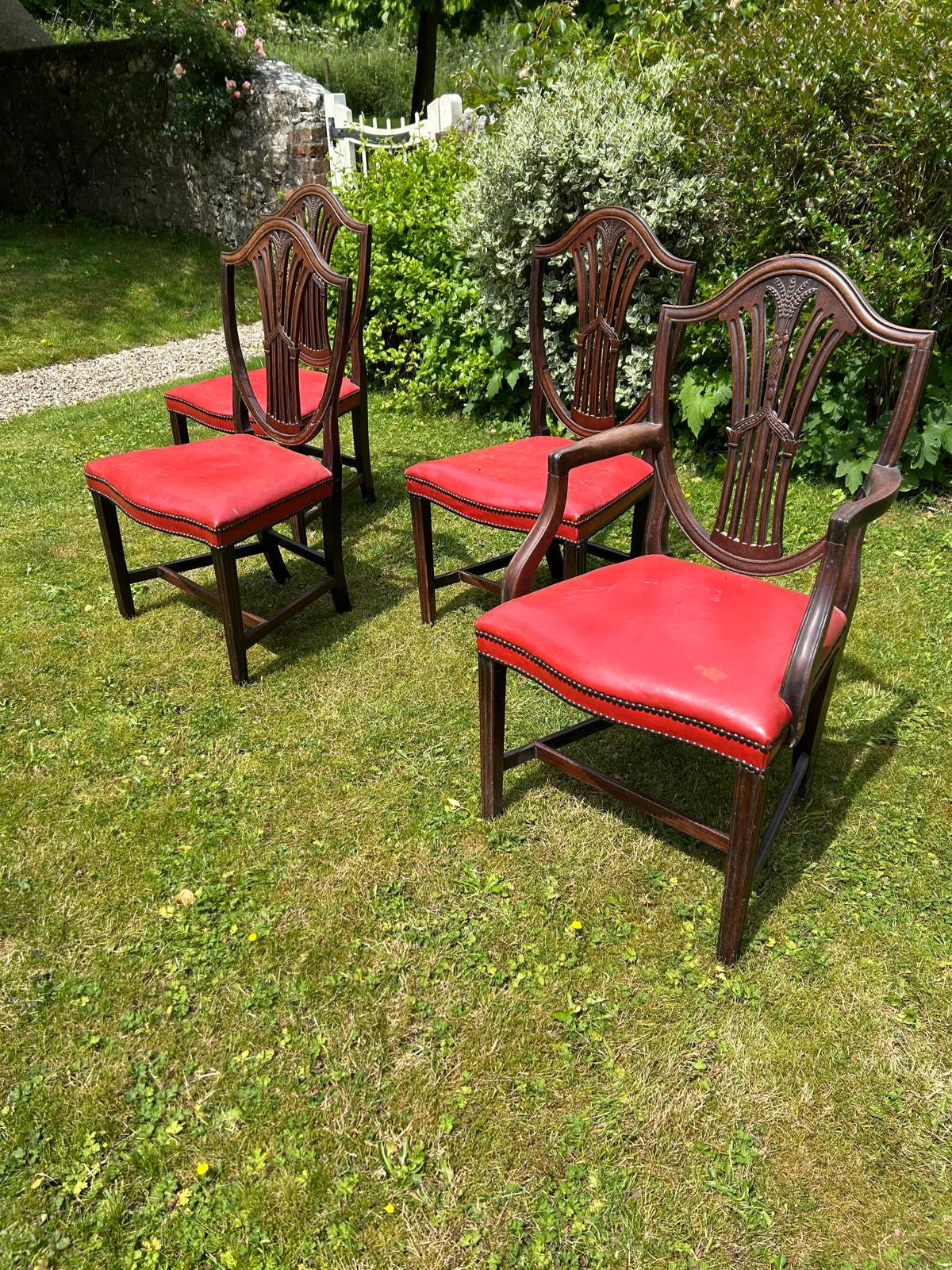 FOUR ANTIQUE CHAIRS