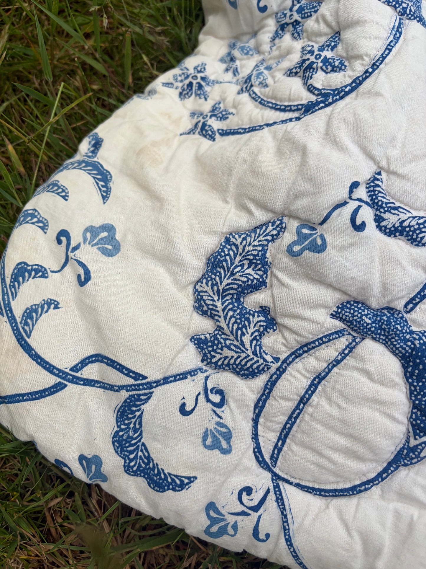 BLUE AND WHITE QUILT