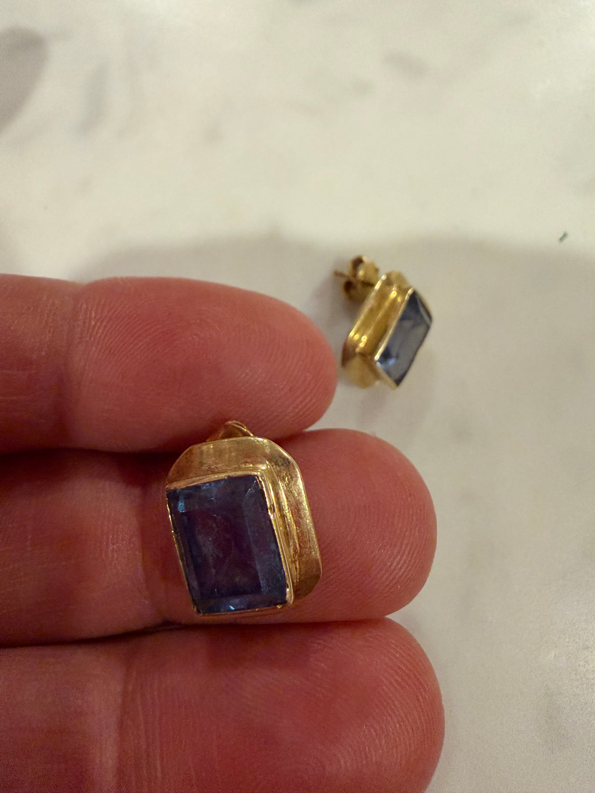 BLUE TOPAZ & GOLD