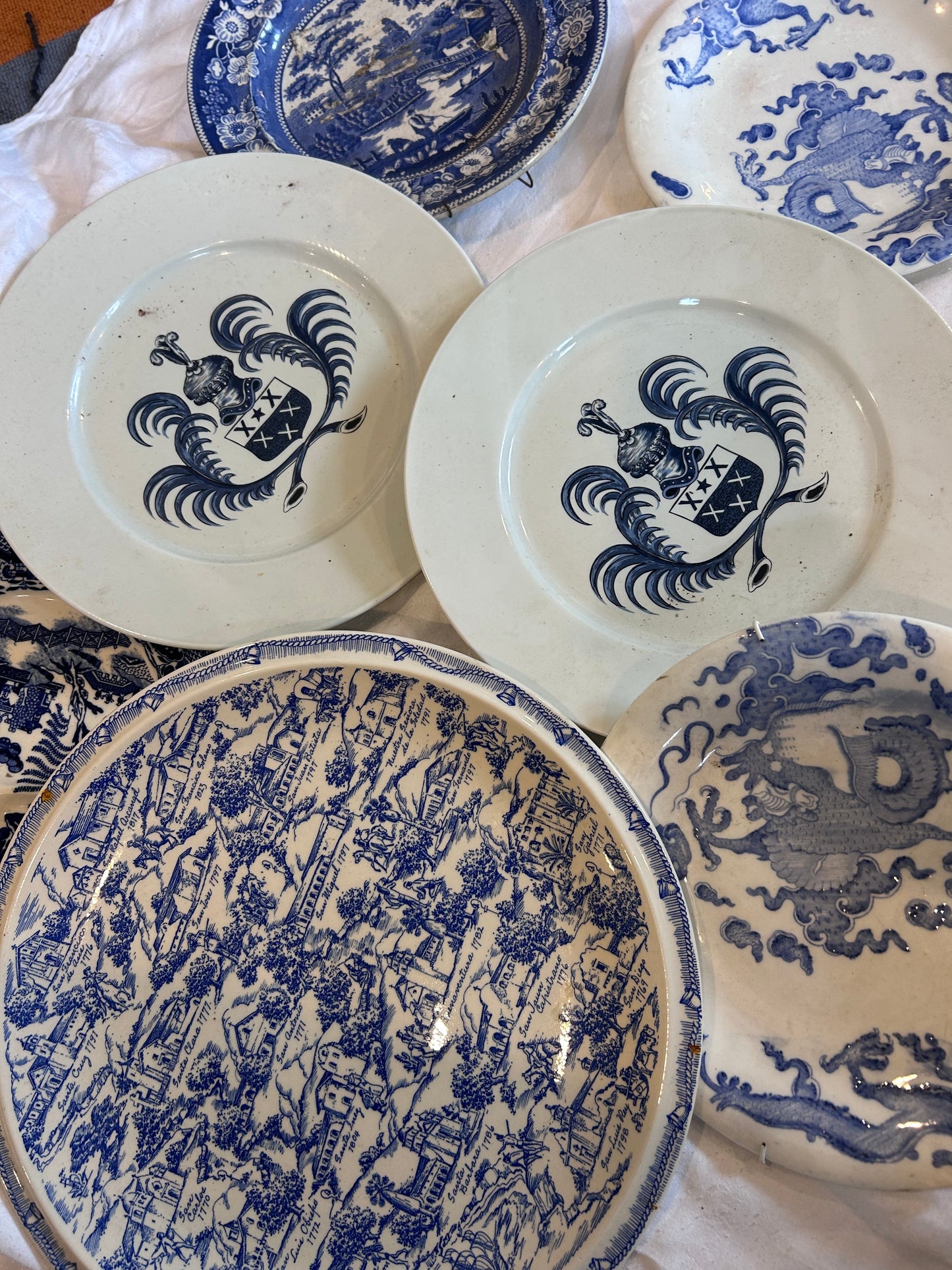 BLUE AND WHITE PLATES