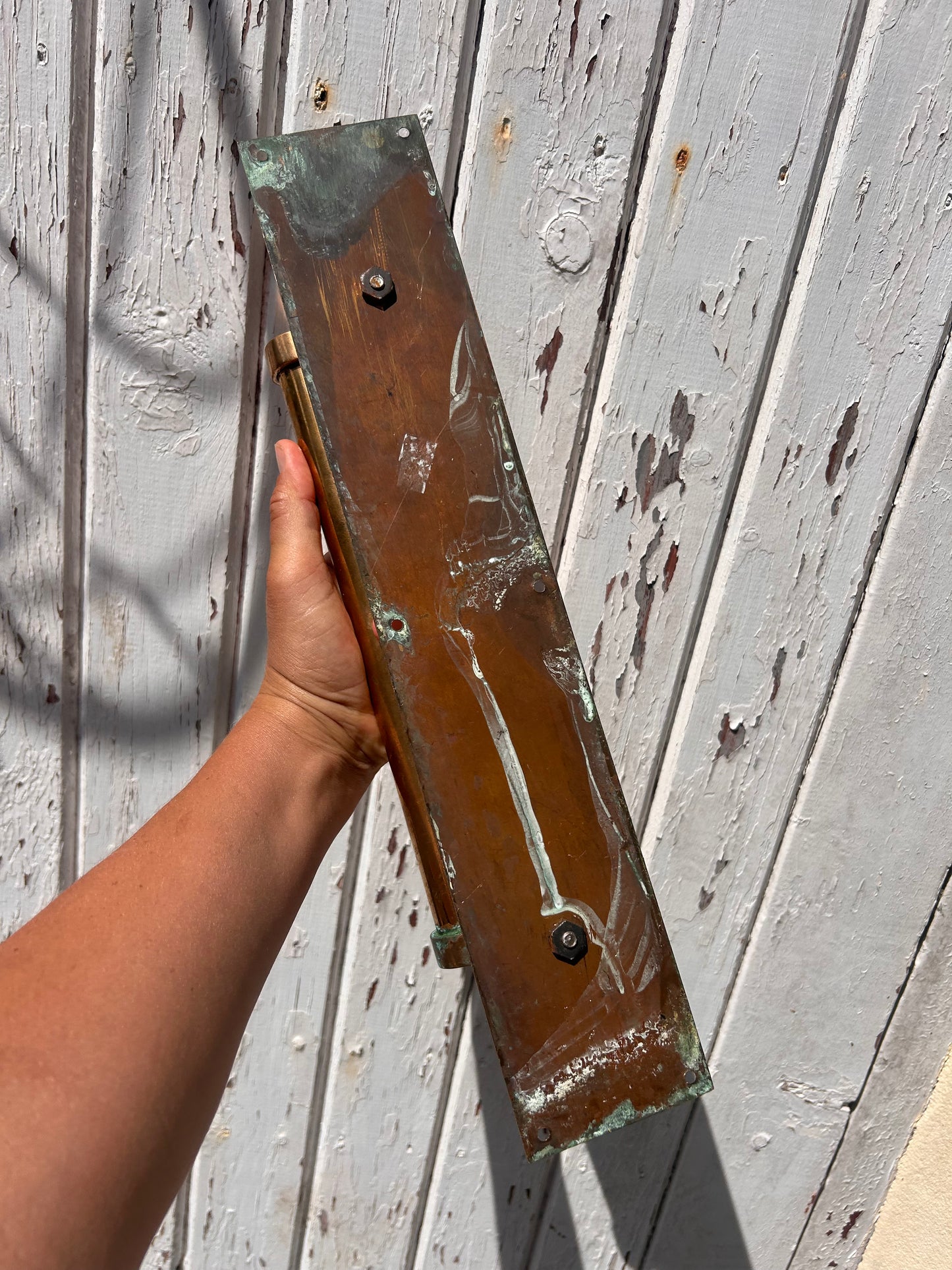 VINTAGE BRASS PULL HANDLE