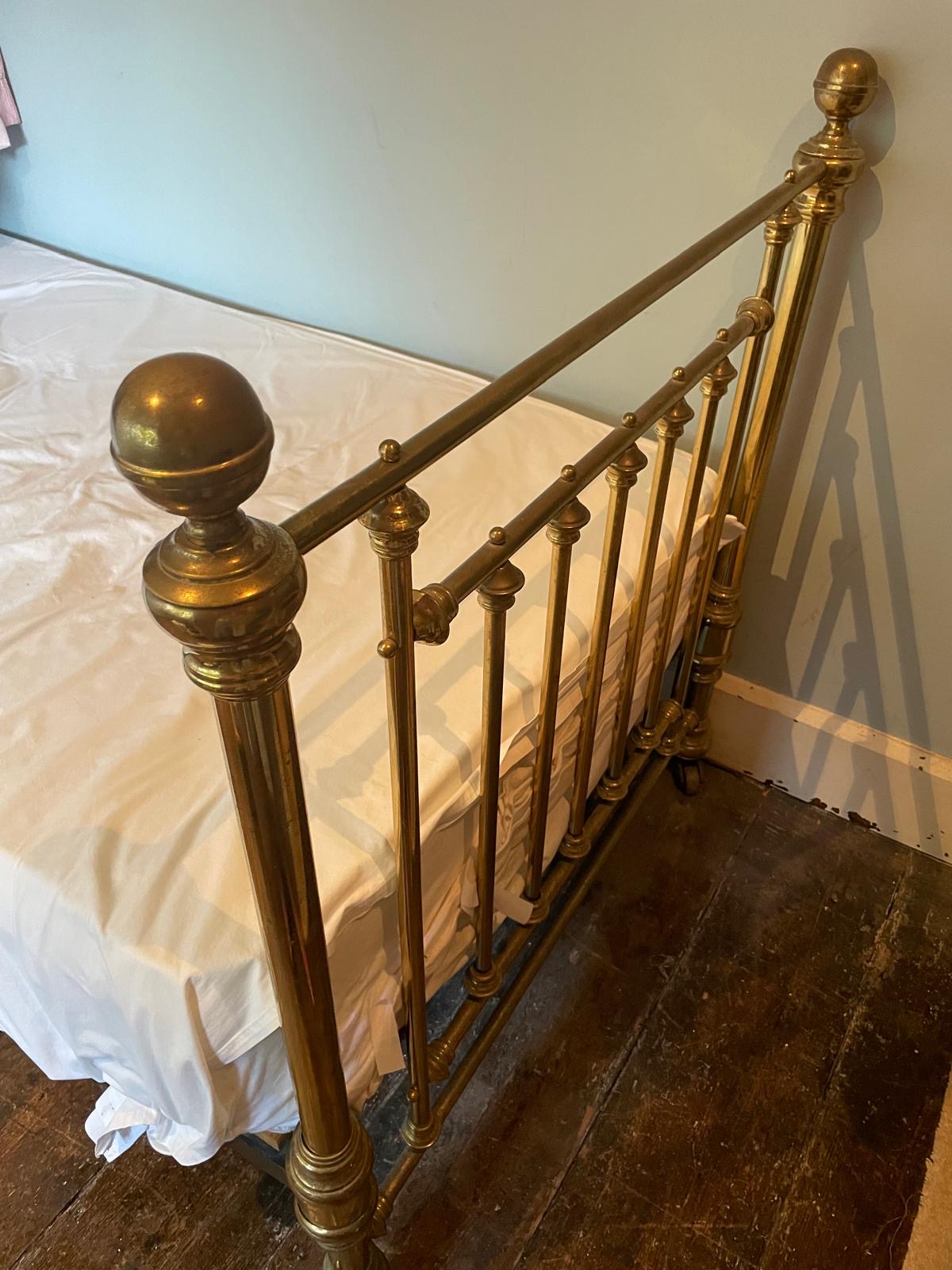 ANTIQUE BRASS BED