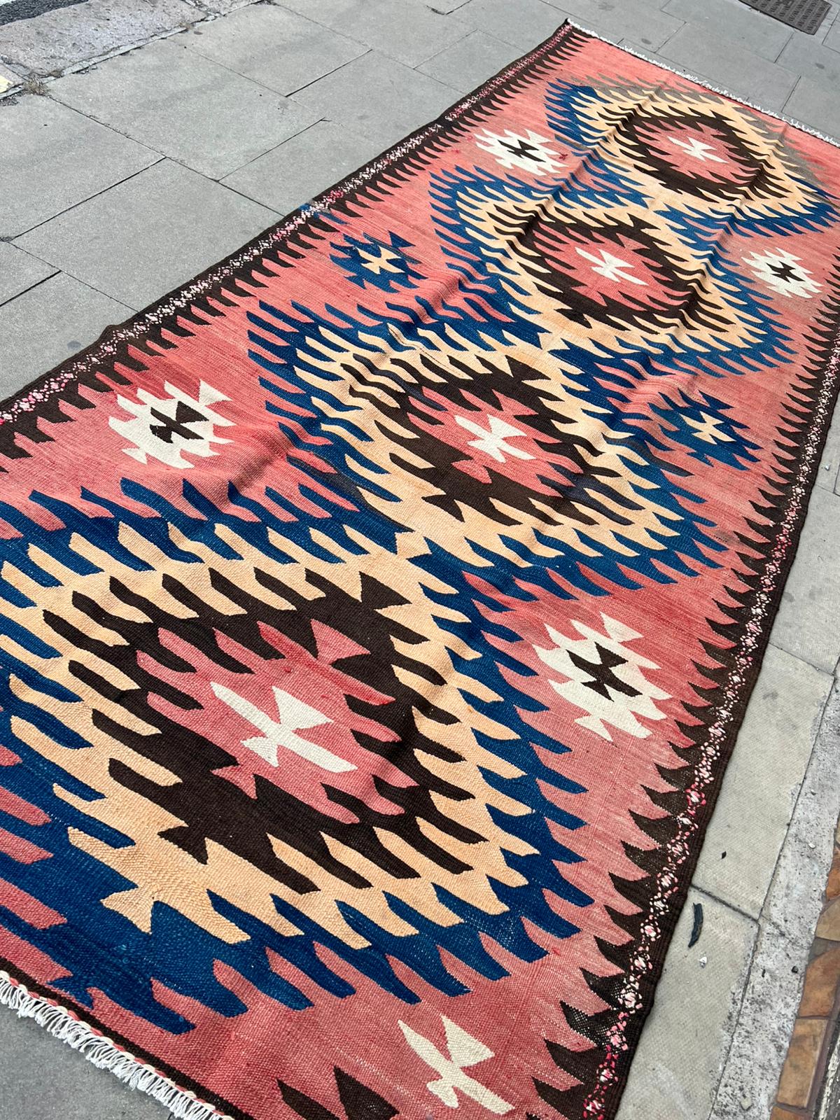 LARGE PINK KILIM