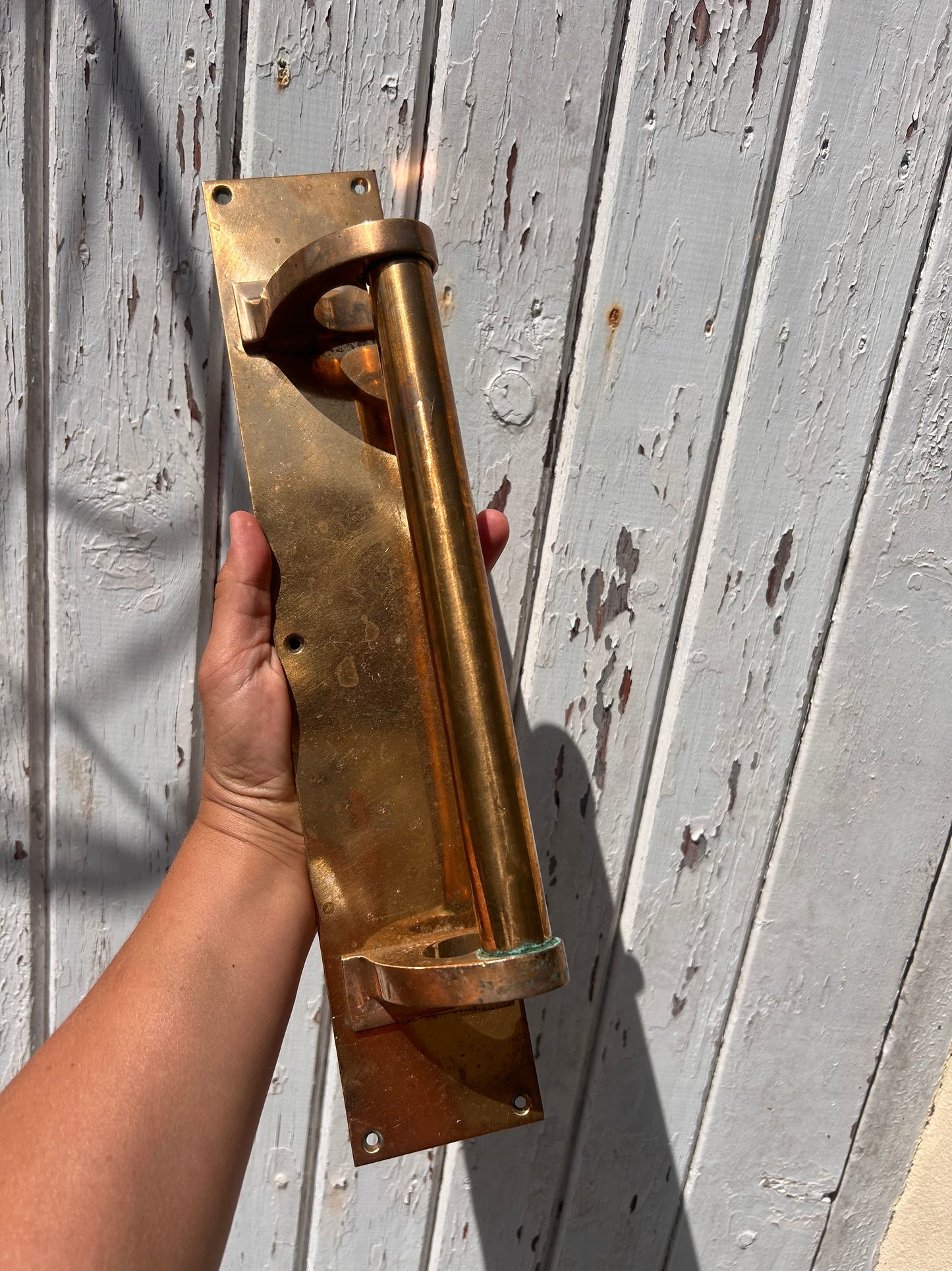 VINTAGE BRASS PULL HANDLE