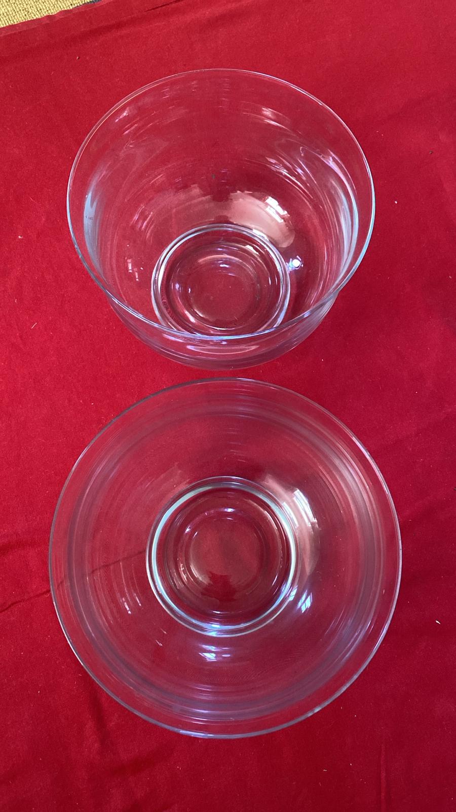 LARGE GLASS BOWLS