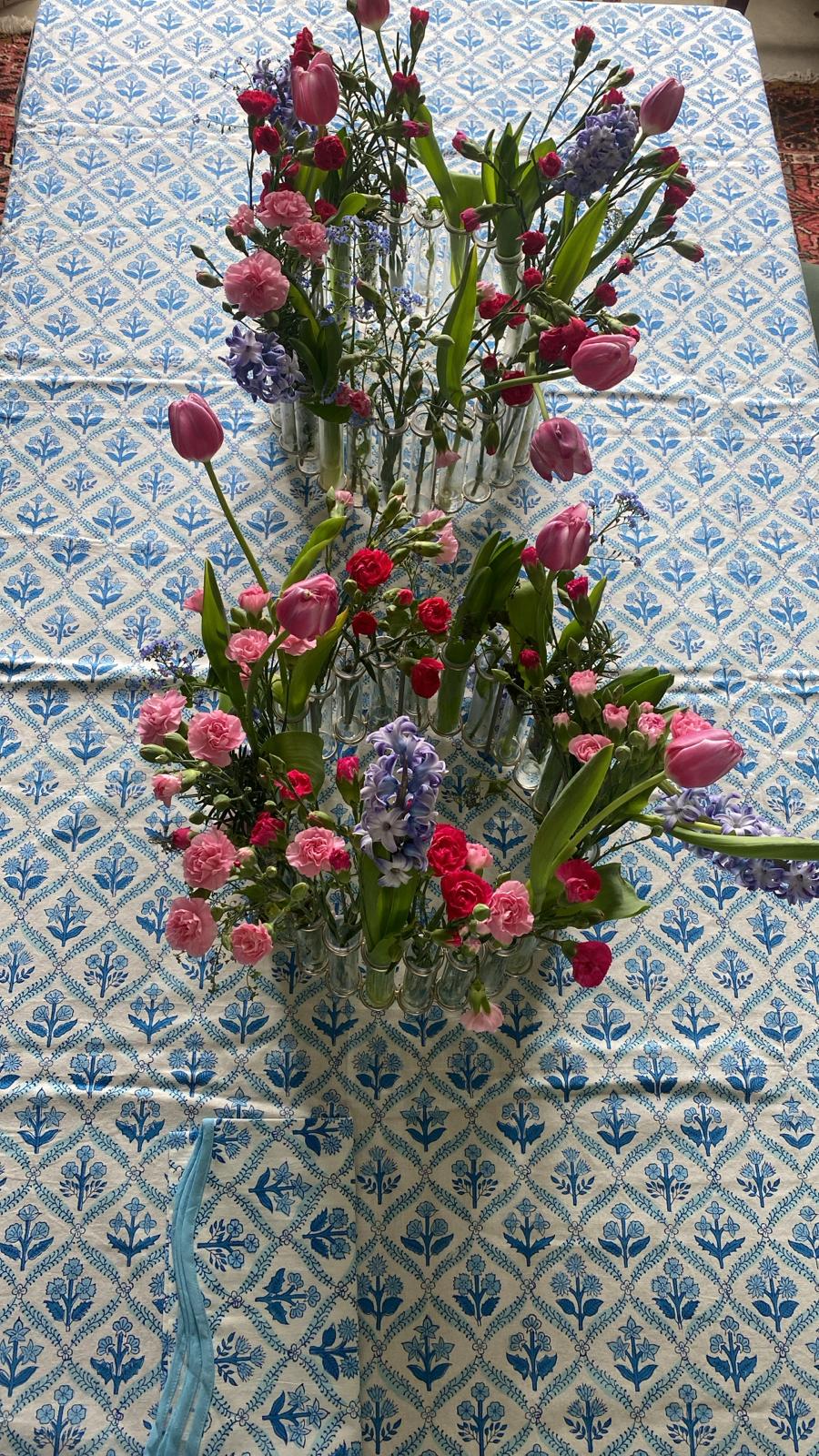 BLUE TABLECLOTH