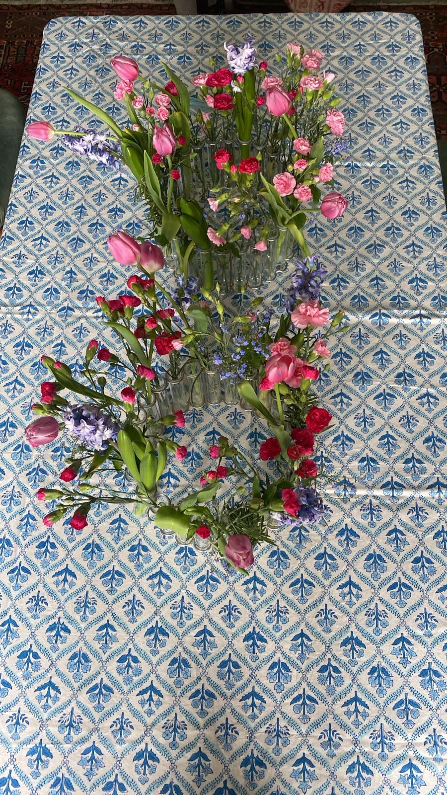 BLUE TABLECLOTH
