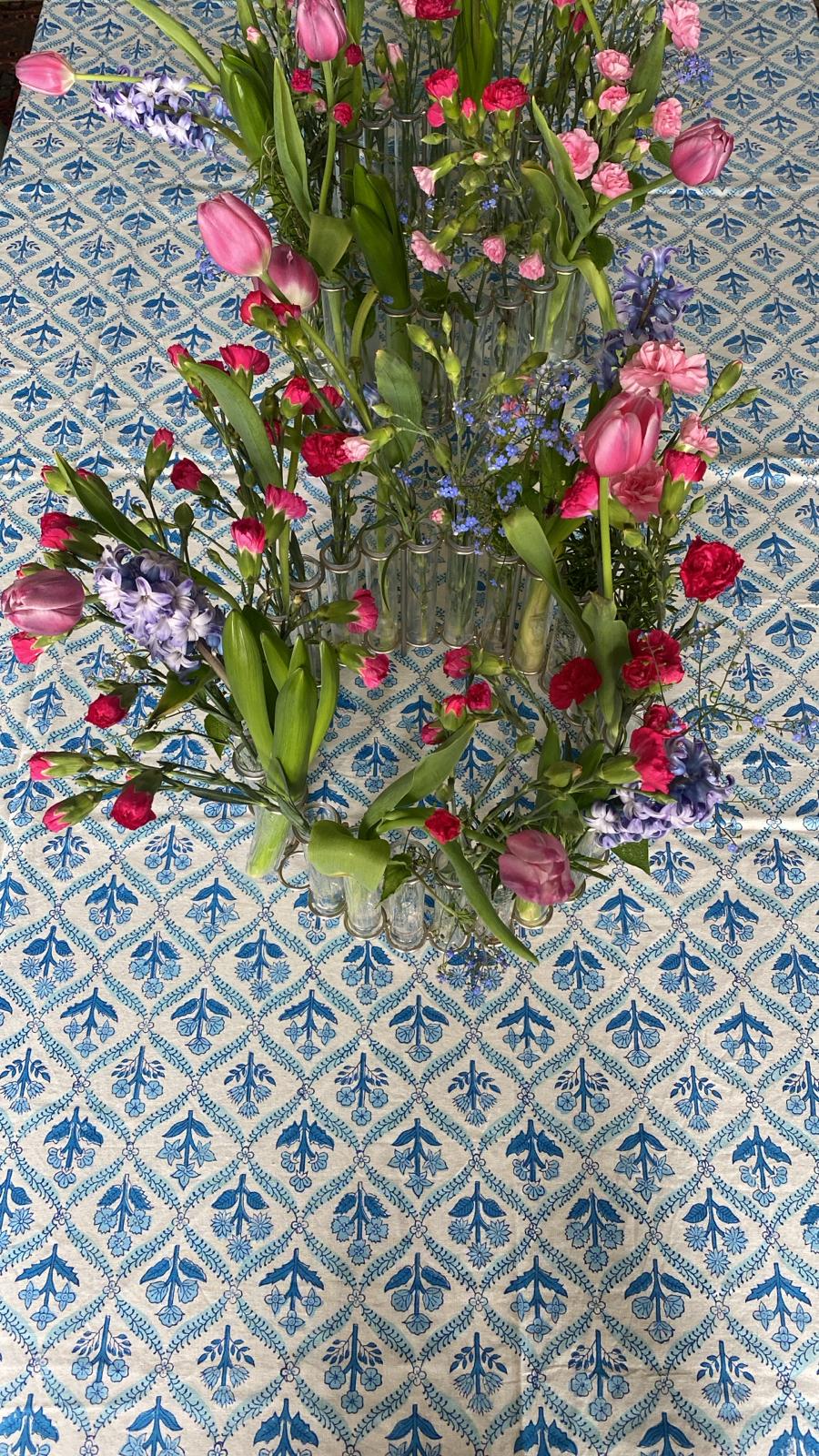 BLUE TABLECLOTH
