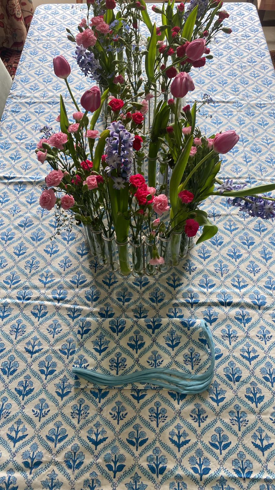 BLUE TABLECLOTH