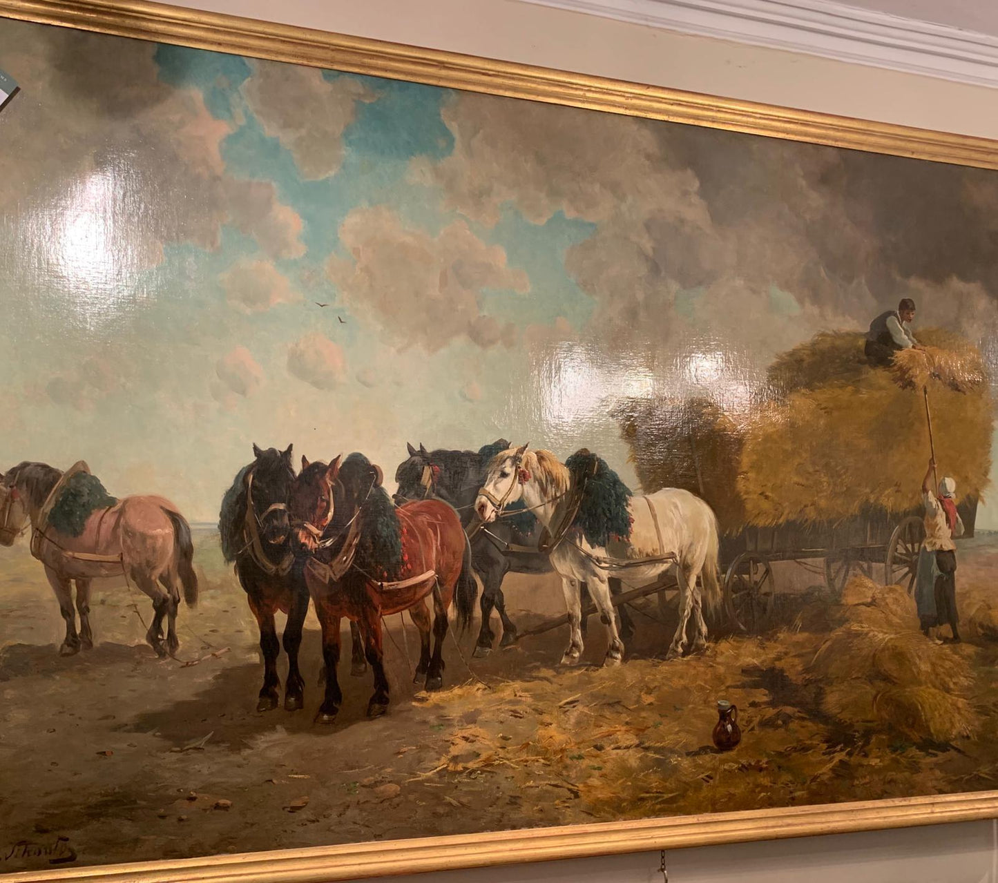 LARGE OIL PAINTING
