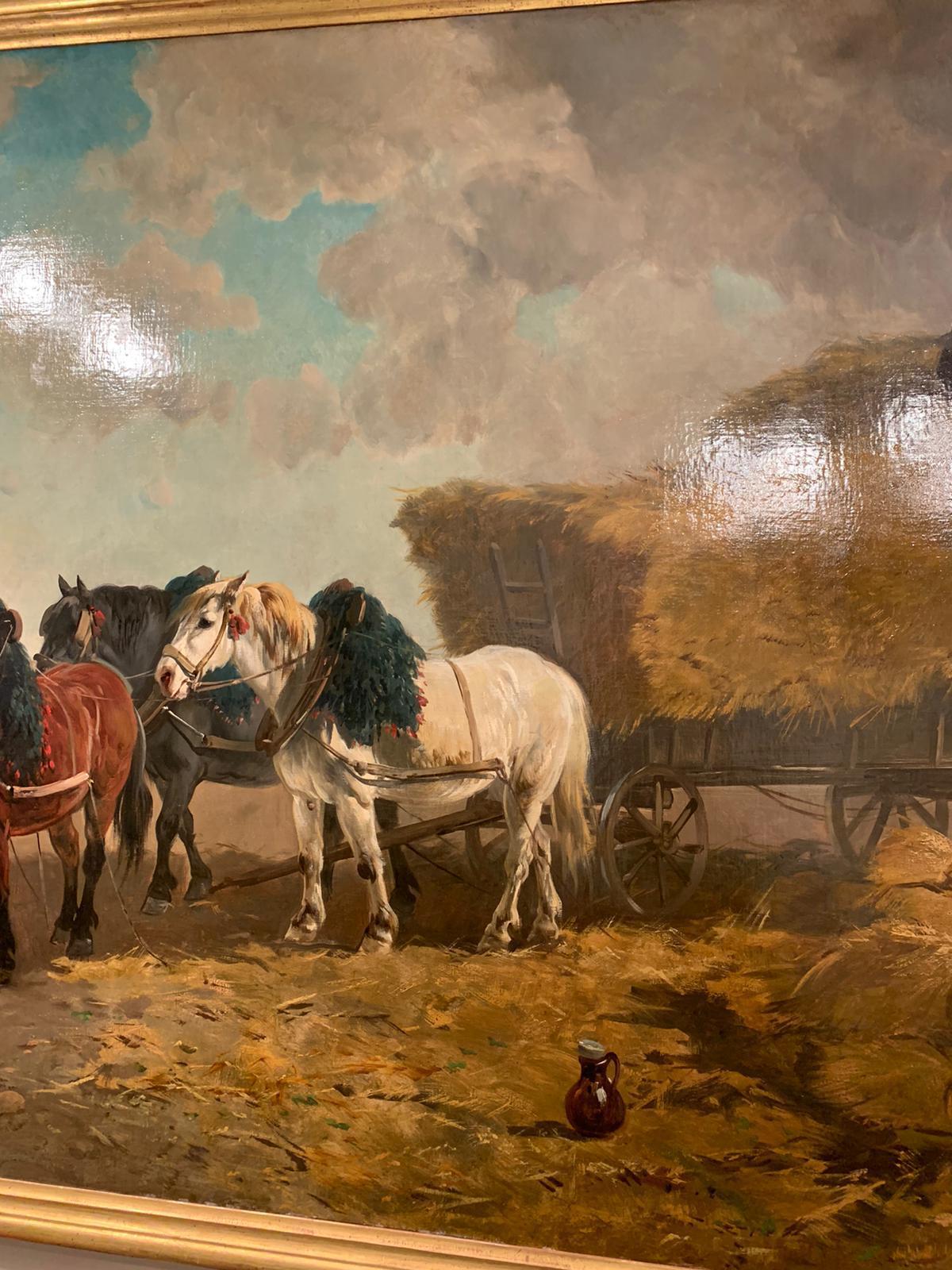 LARGE OIL PAINTING