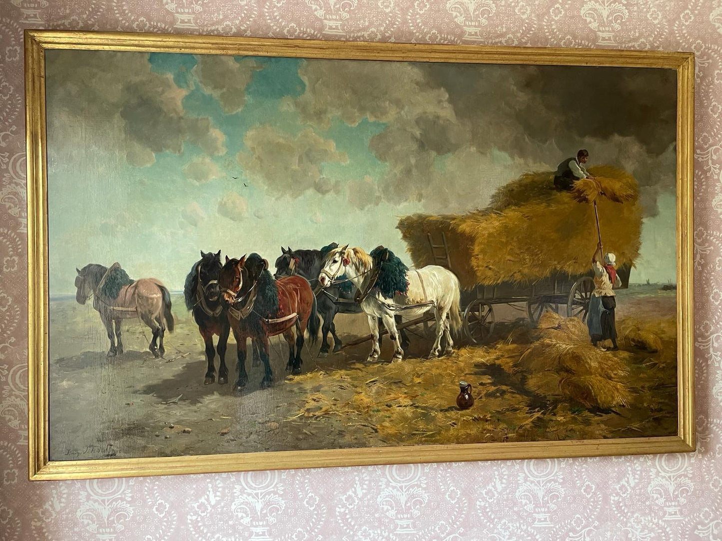LARGE OIL PAINTING