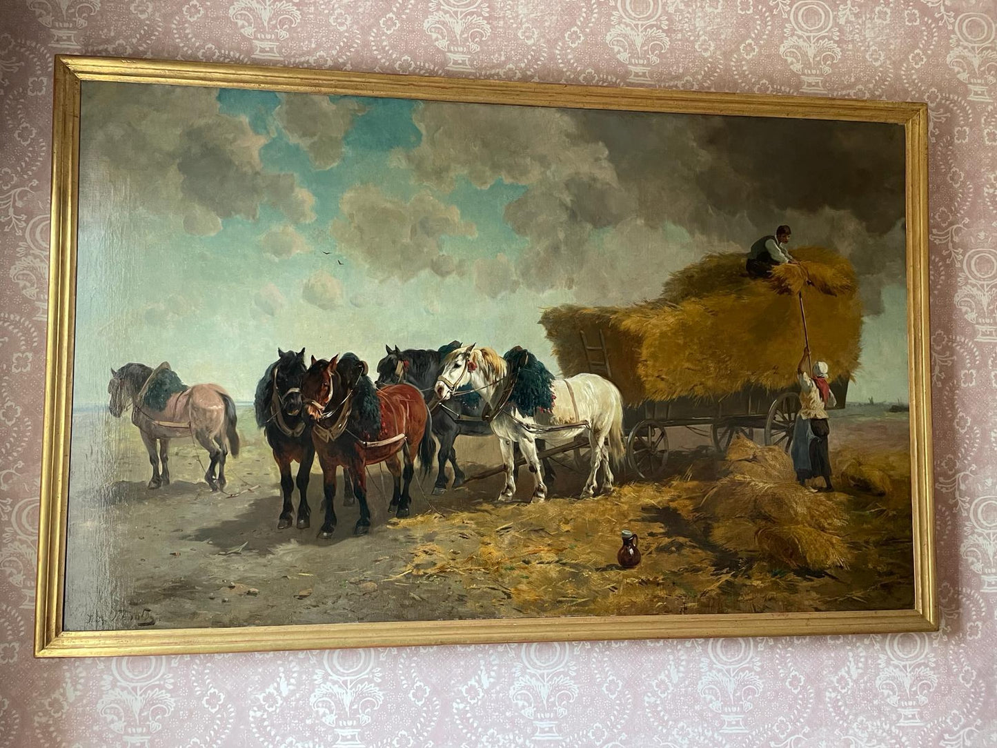 LARGE OIL PAINTING