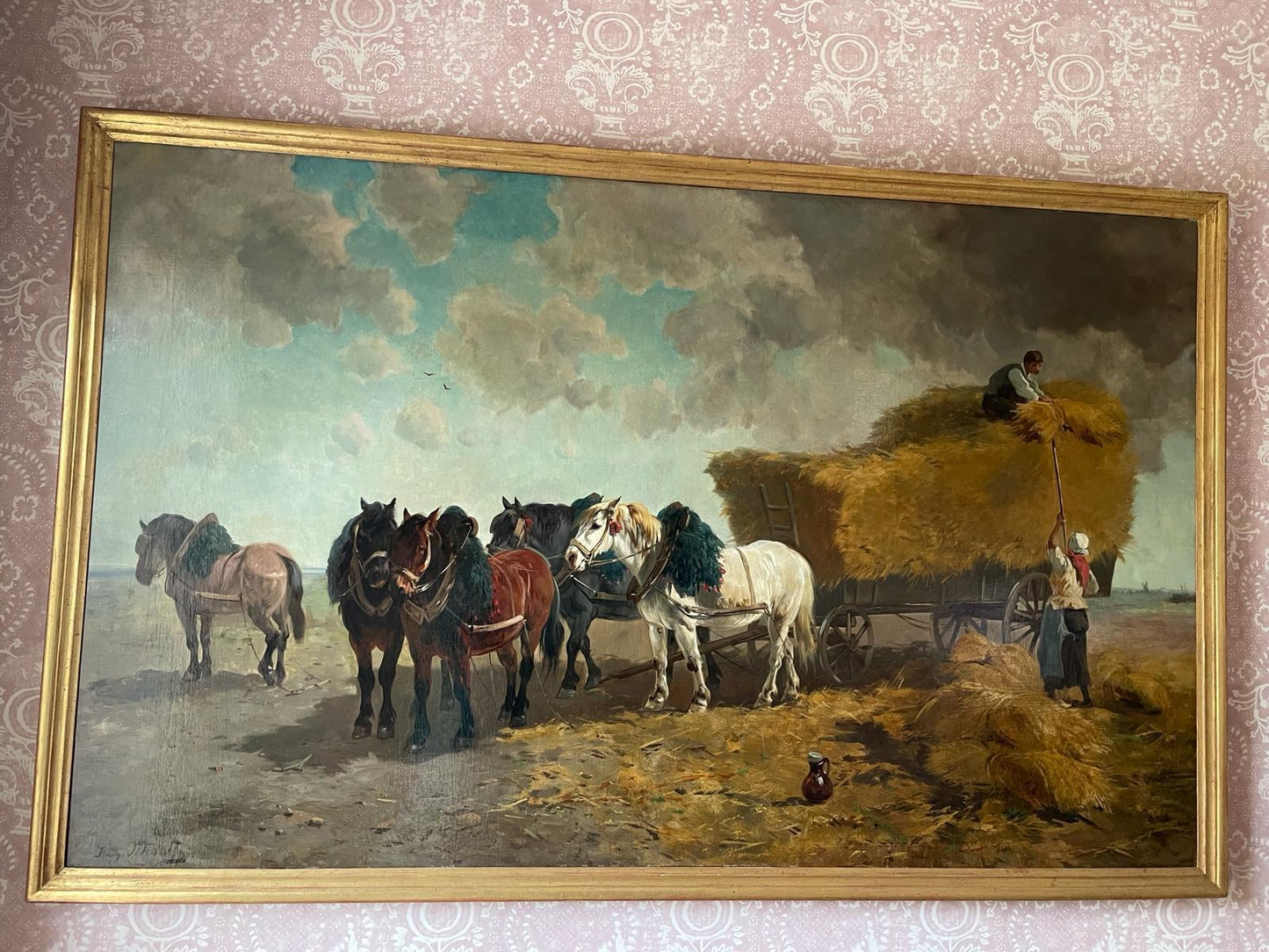 LARGE OIL PAINTING