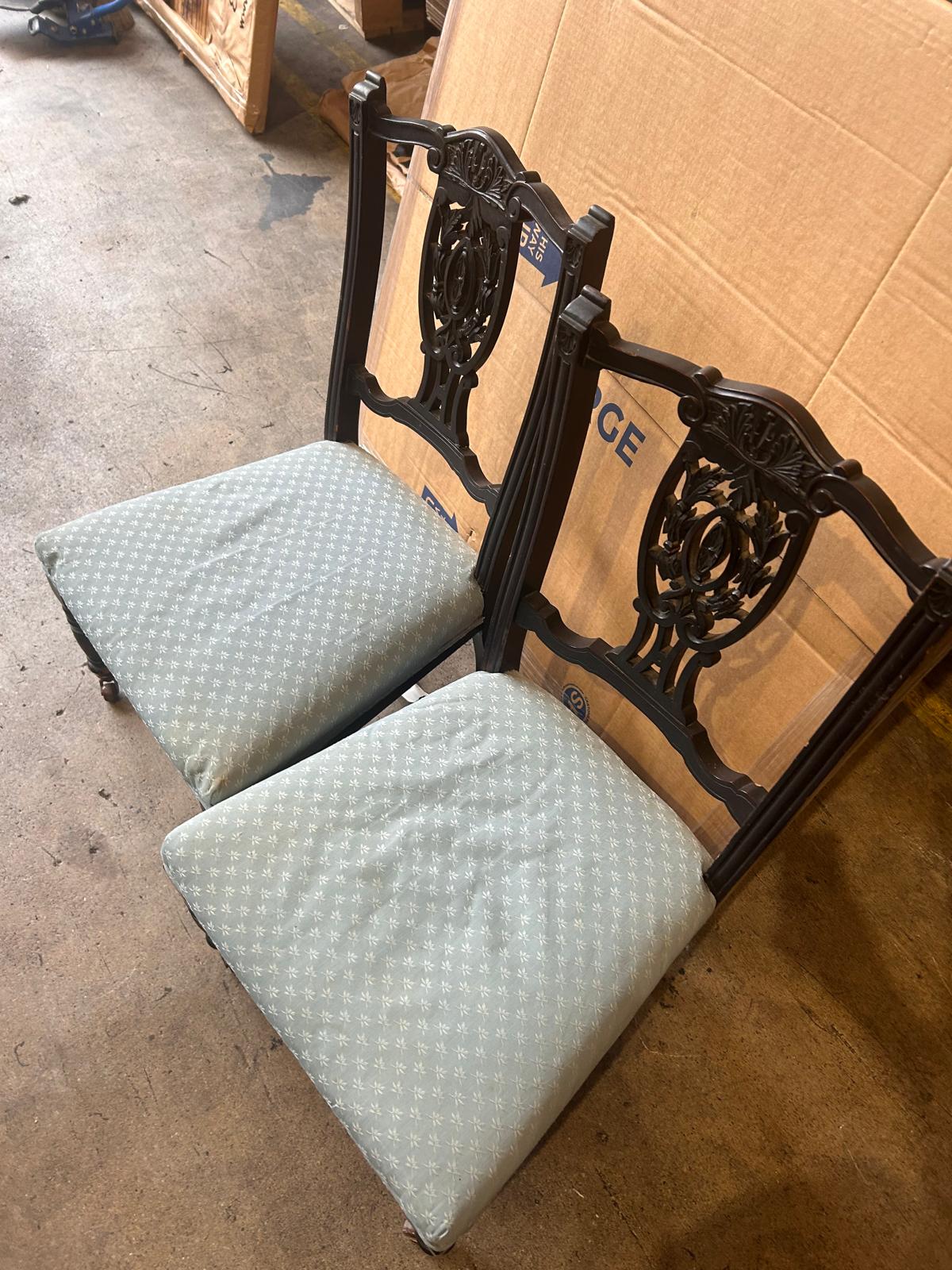 PAIR OF CHAIRS