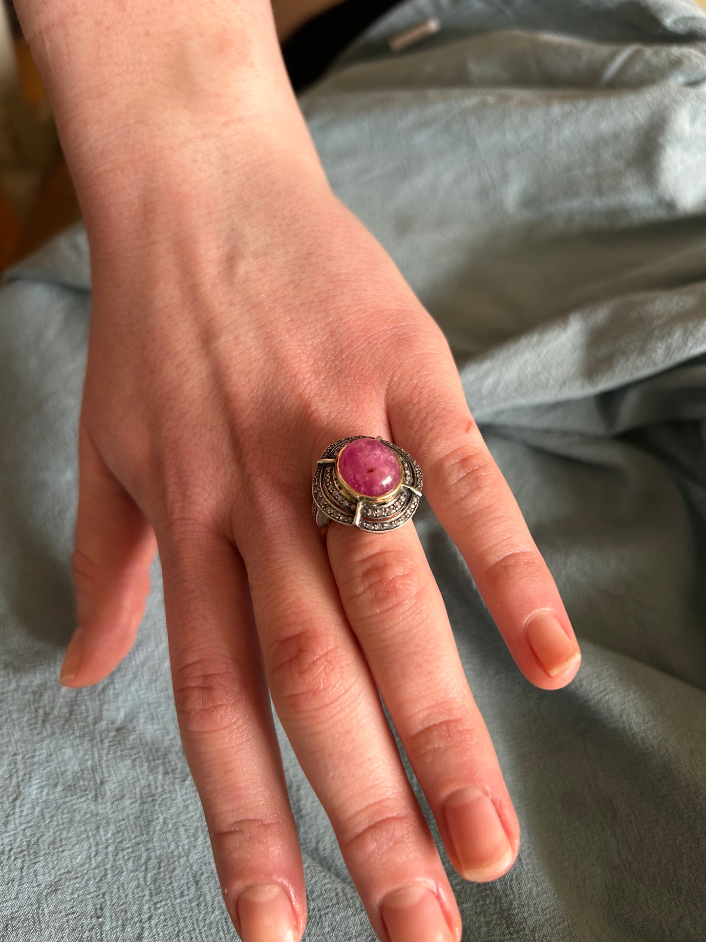 RUBY COCKTAIL RING
