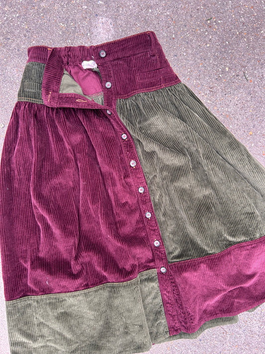 CORD SKIRT