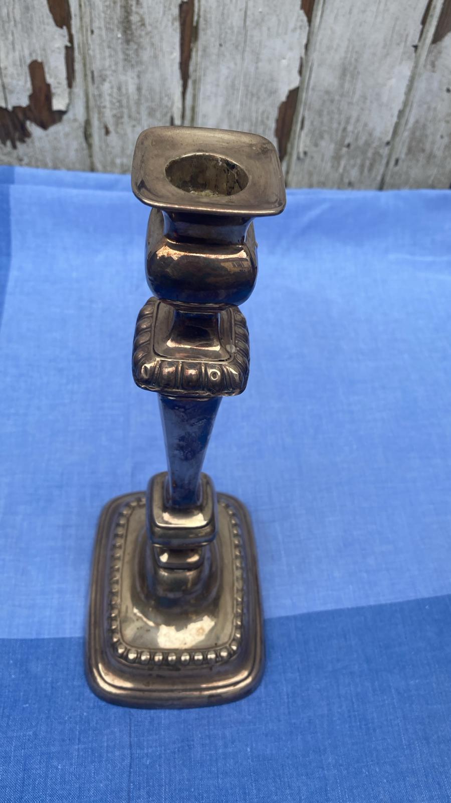 SILVER PLATED CANDLESTICK