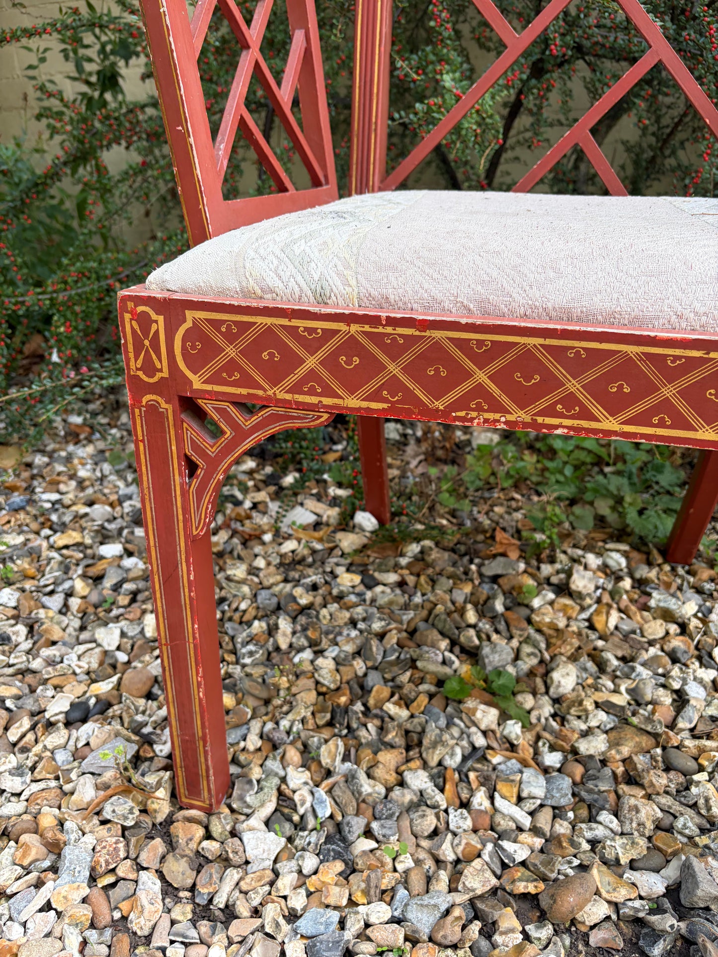 PAIR OF RED CHAIRS