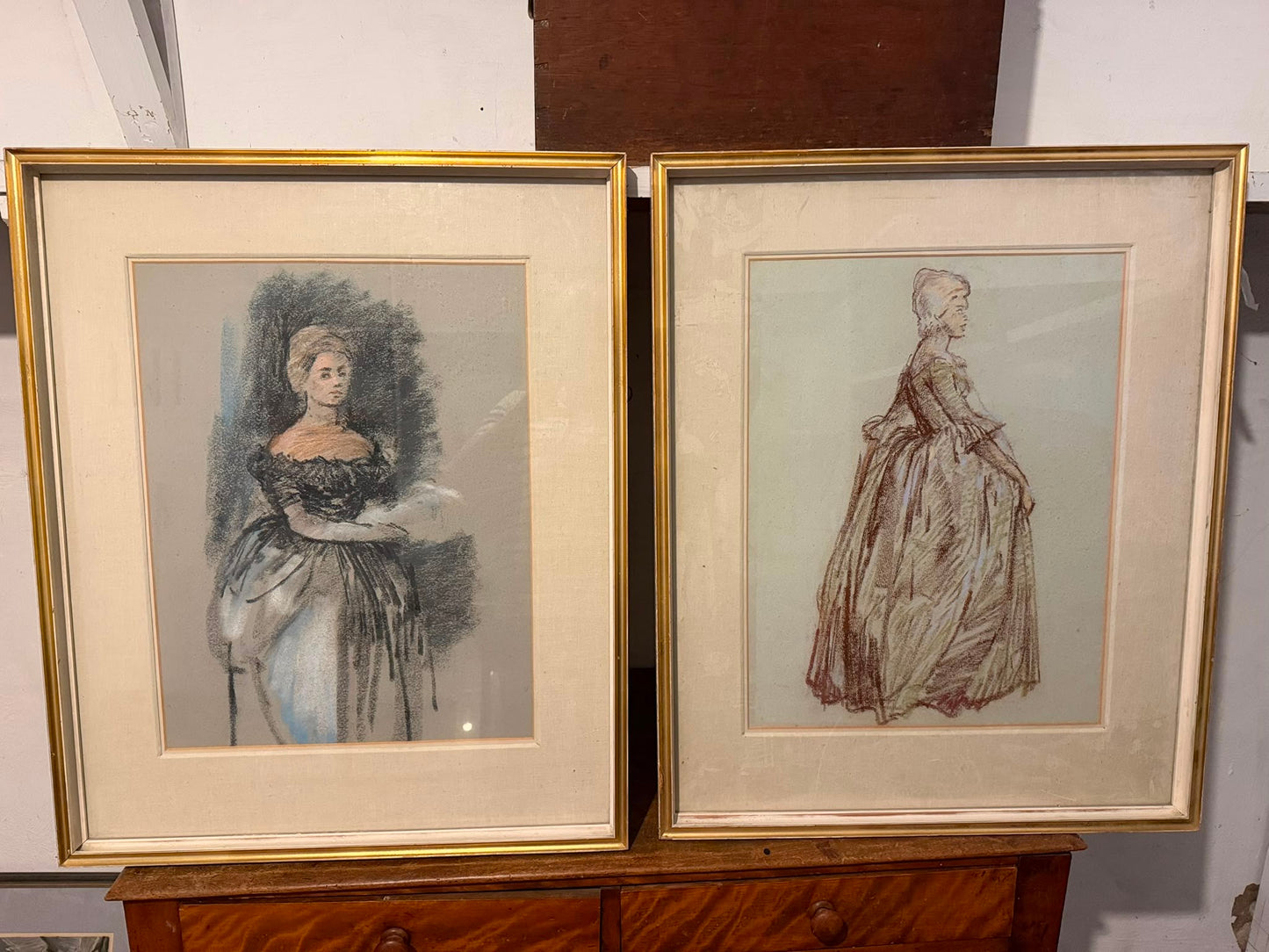 A PAIR OF SKETCHES