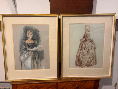 A PAIR OF SKETCHES