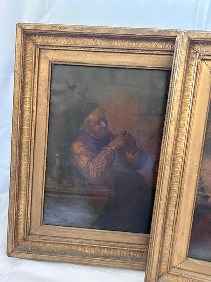 PAIR OF OIL PAINTINGS
