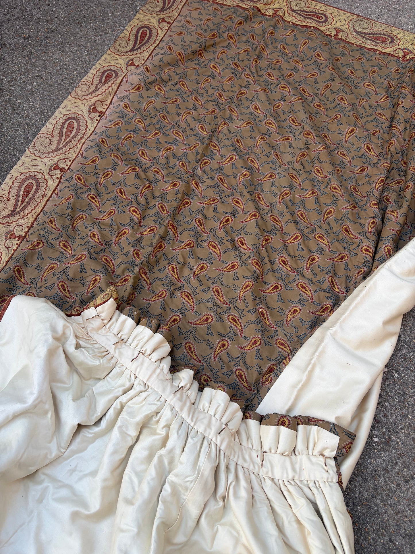 SILK PAISLEY CURTAINS